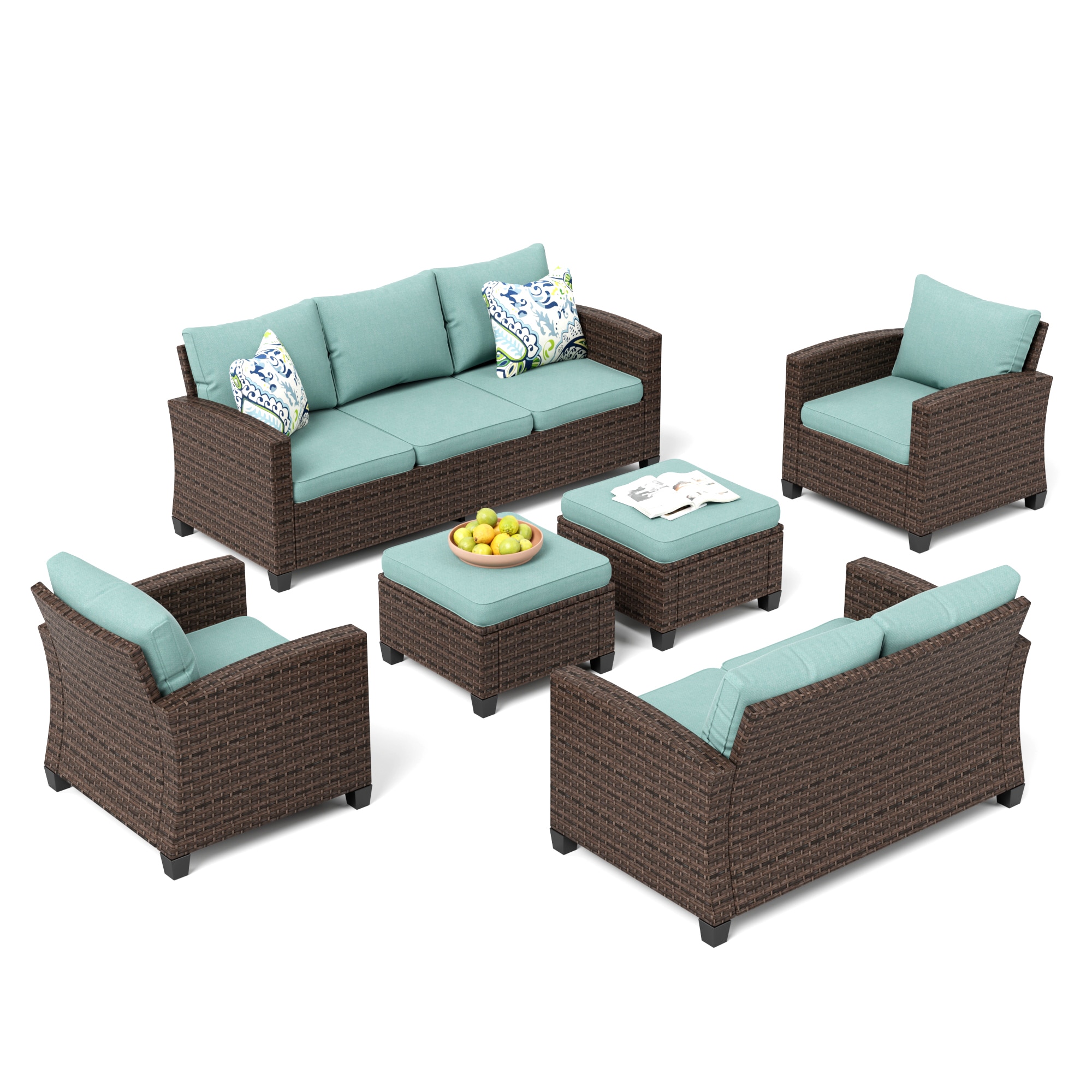 Sunshine Valley CR007-02-9-BU Patio-Conversation-Sets - View #2