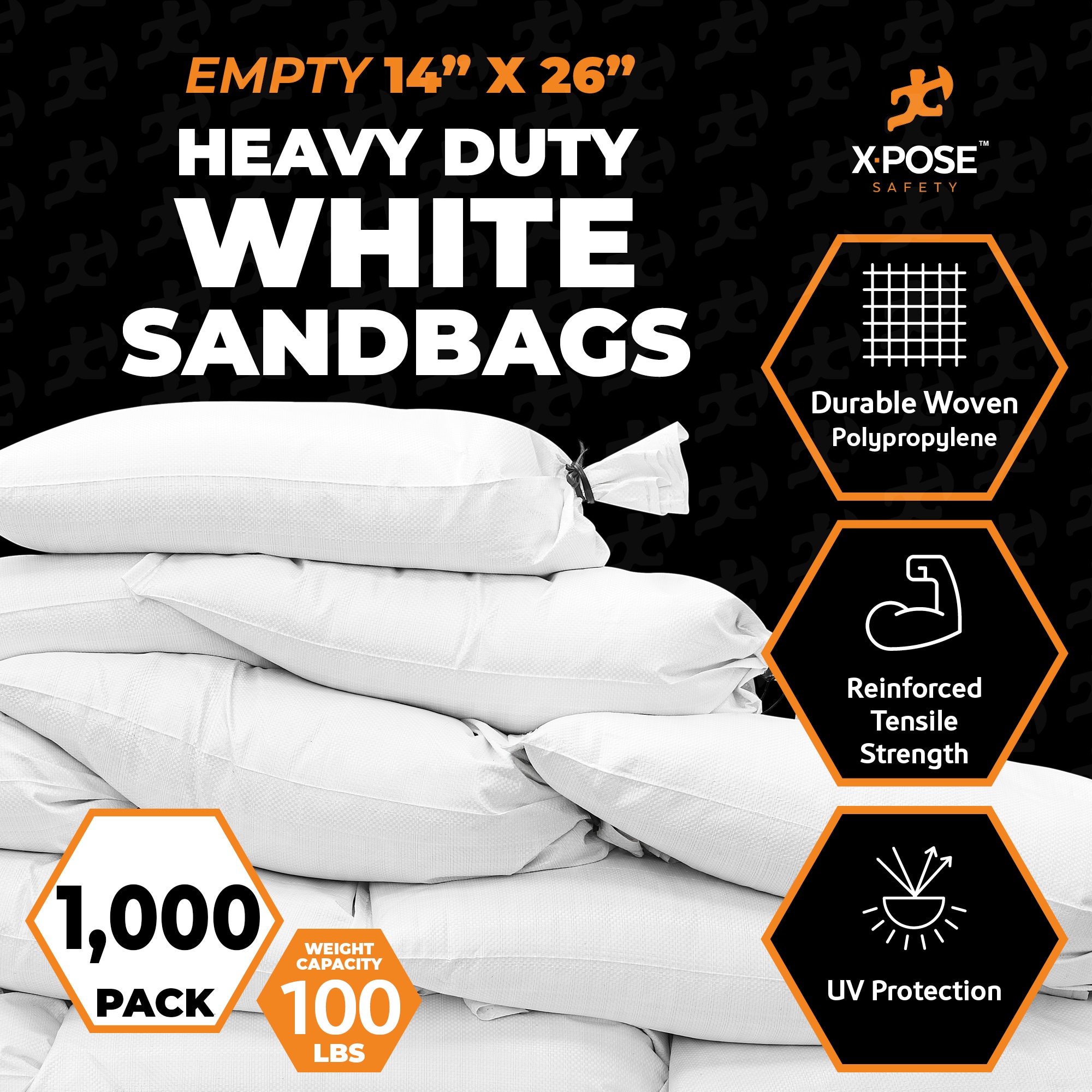 XPOSE SAFETY SBW-HVY-1426-1000-X Sand-Bags - View #2
