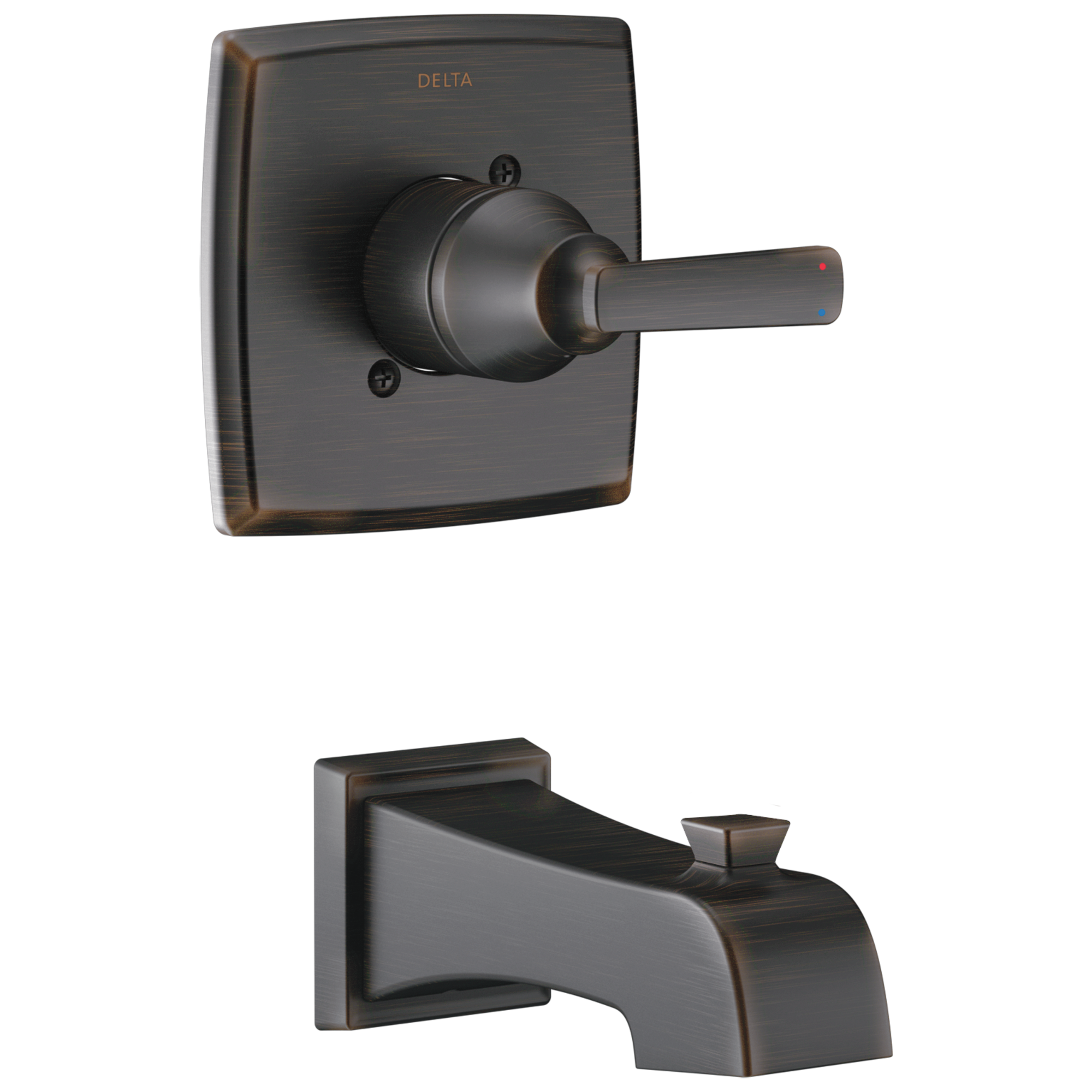 Delta T14164-RB Ashlyn Venetian Bronze 3.25-Inches Universal Bathtub/Shower Trim ring 0.5-Inches -ID