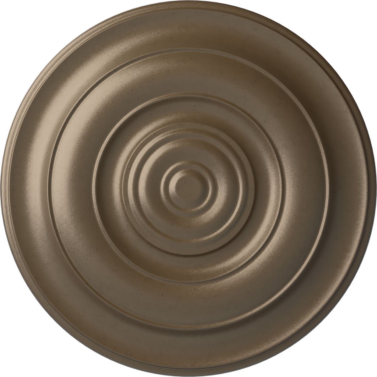 Ekena Millwork CM18NIWSS Niobe 18-in W x 18-in L Painted Warm Silver Polyurethane Whole Ceiling Medallion