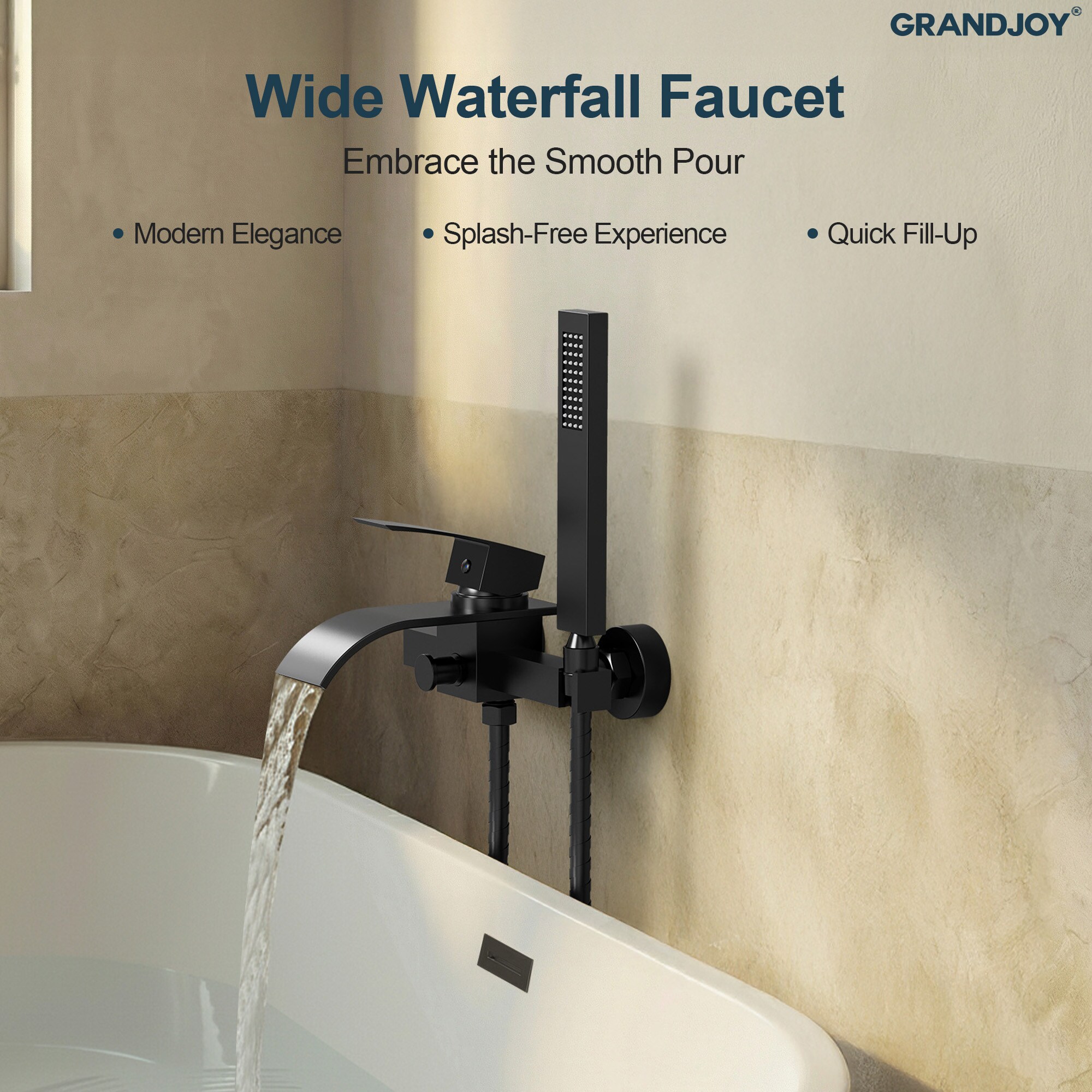 GRANDJOY SGF11GJ-24BL Roman-Tub-Faucets - View #5