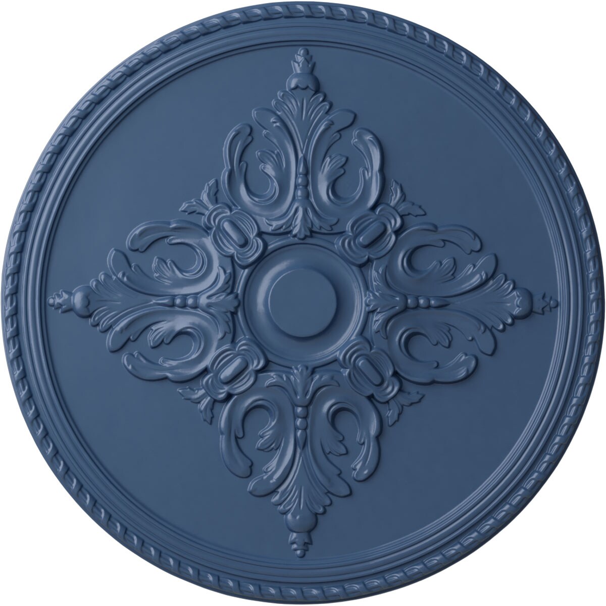 Ekena Millwork CM54MIAMF Milton 55-in W x 55-in L Painted Americana Polyurethane Whole Ceiling Medallion