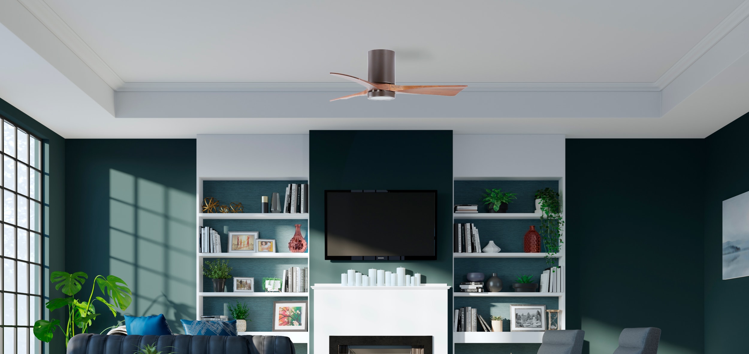 Matthews Fan Company IR3HLK-TB-WA-42 Ceiling-Fans - View #4