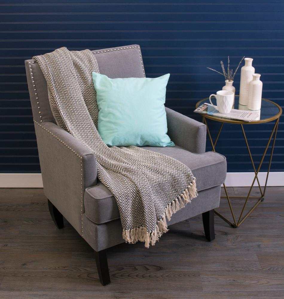 Chevron Cotton Sherpa 50"x60" Throw Blanket - Machine Washable