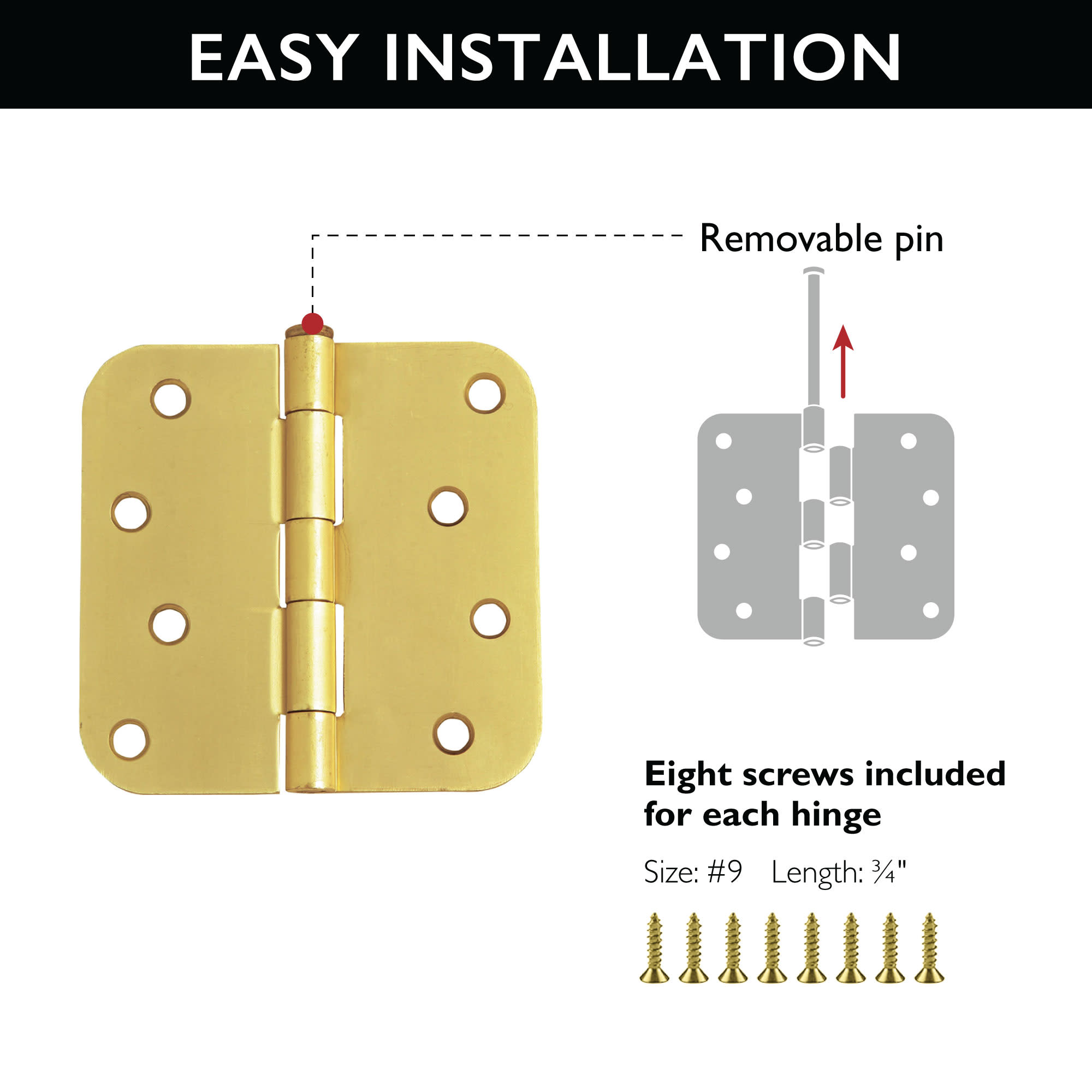 Design House 181586 Entry-Door-Hinges - View #2