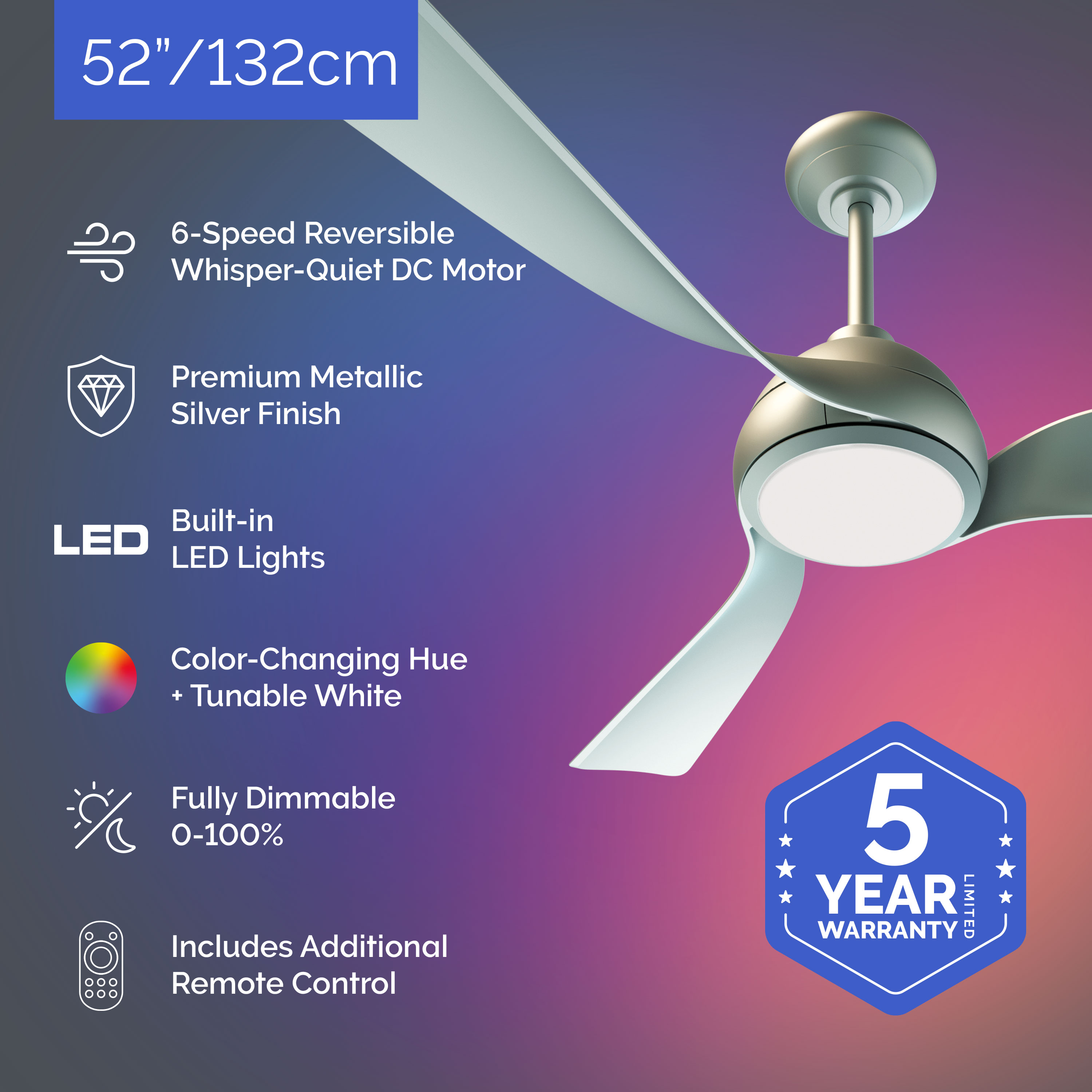 atomi smart AT2663-BS Ceiling-Fans - View #2