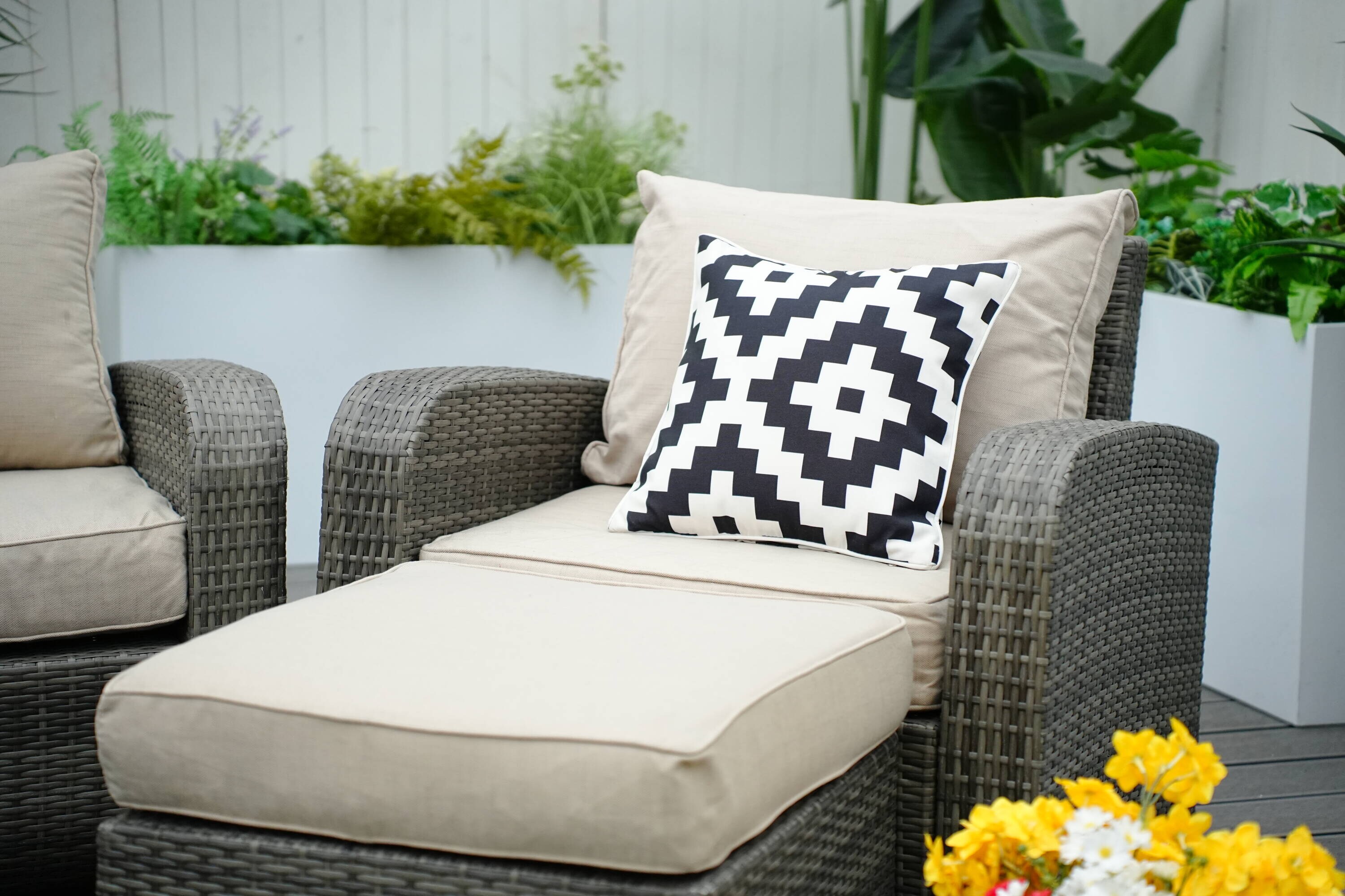 Direct Wicker DWS-N1515-GRAY Patio-Conversation-Sets - View #11