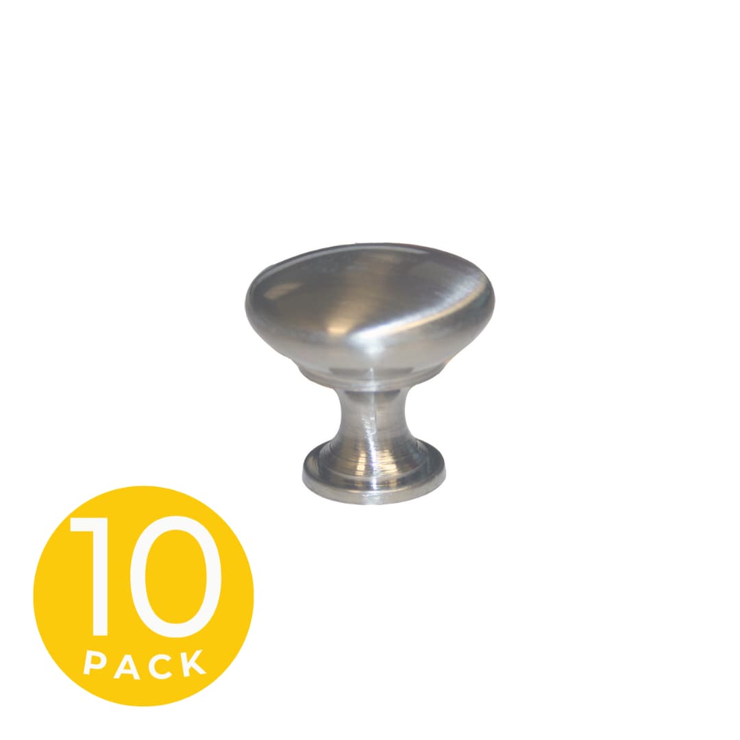 Sapphire SP-CH125Z-US15 1-1/16-in Satin Nickel Round Modern Cabinet Knob 10 -Pack