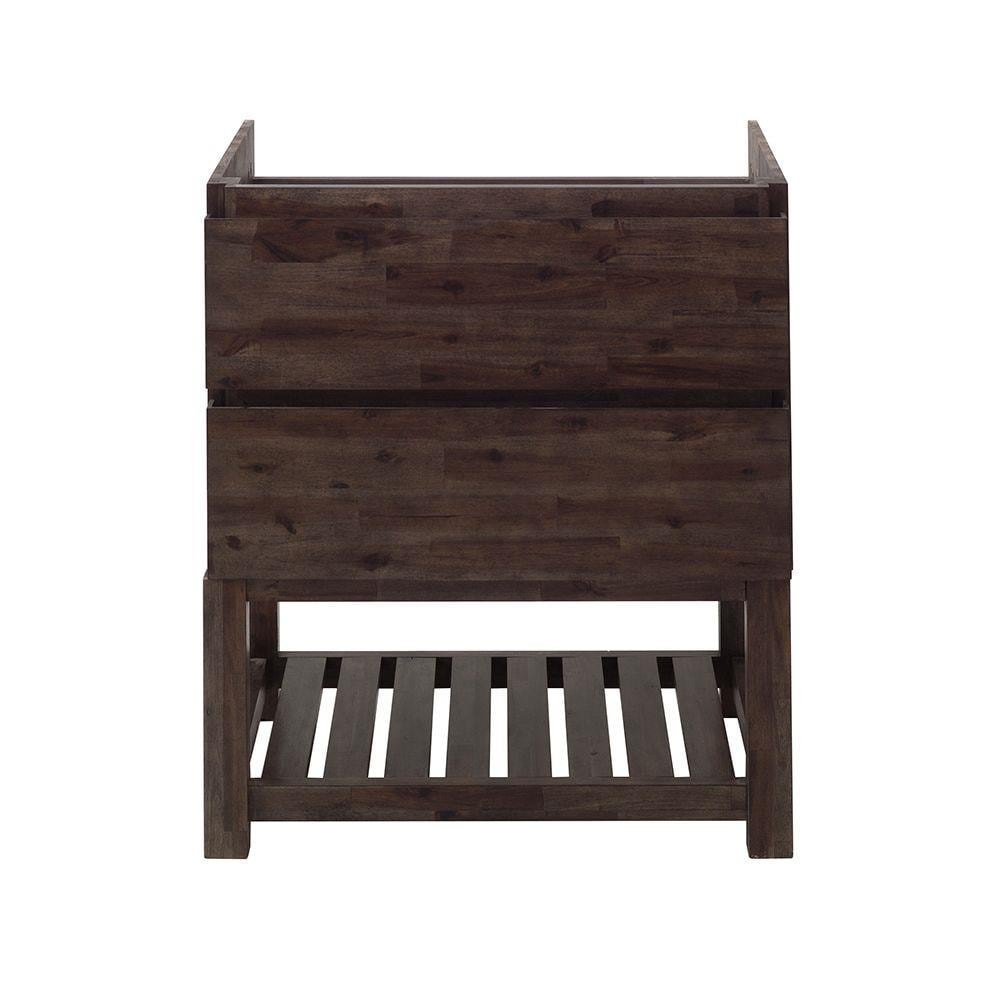 Fresca FCB3130ACA-FS Formosa 30-in Acacia Bathroom Vanity Base Cabinet without Top