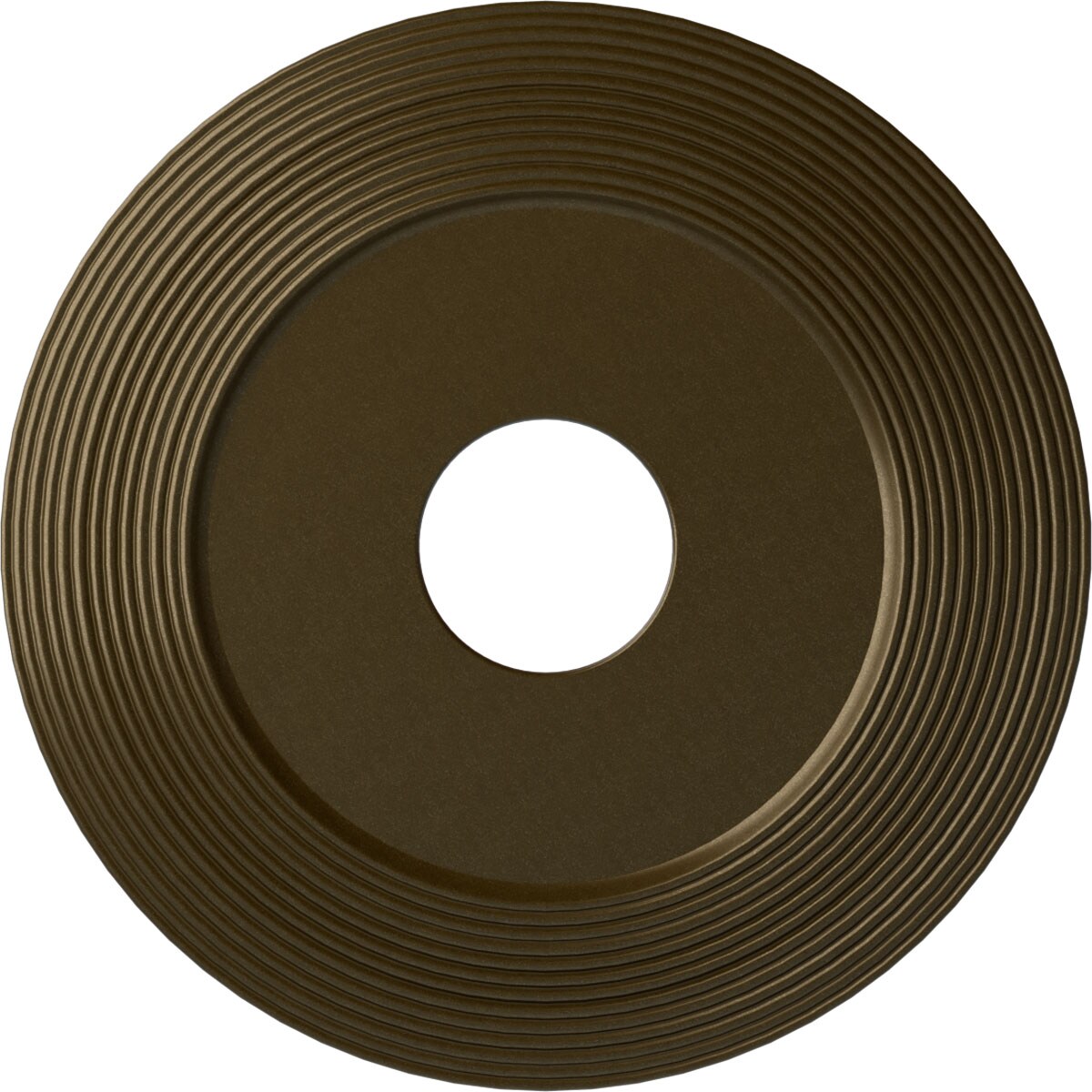 Ekena Millwork CM16ADBRS Adonis 16.125-in W x 16.125-in L Painted Brass Polyurethane Whole Ceiling Medallion