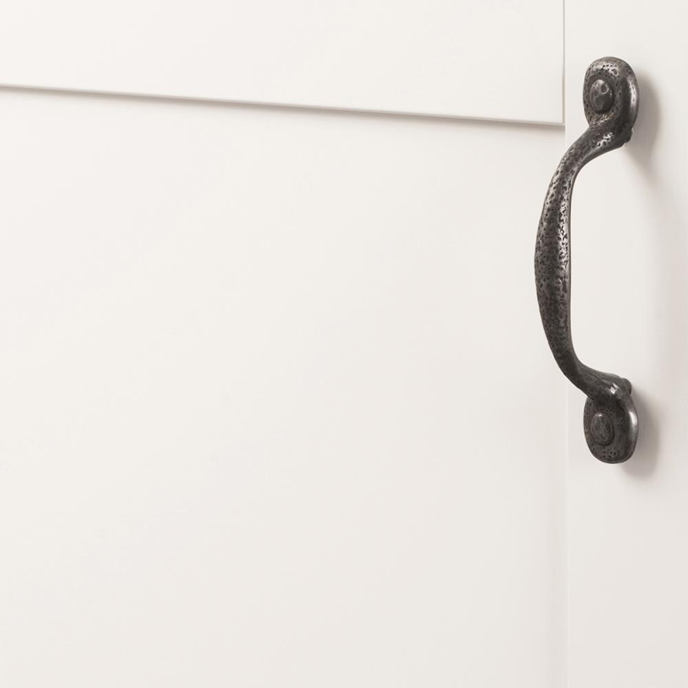 Refined Black Iron Rustic Cabinet Pulls with Mounting Hardware