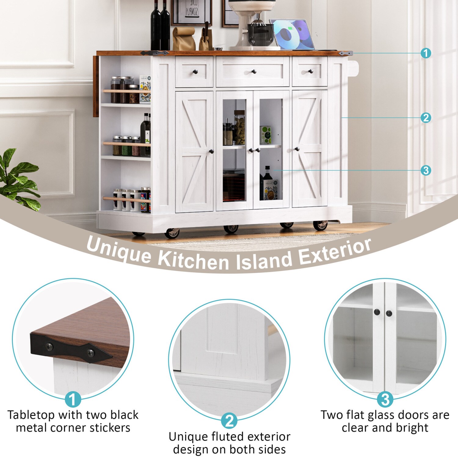 Streamdale Furniture N707P263637W Kitchen-Furniture - View #7