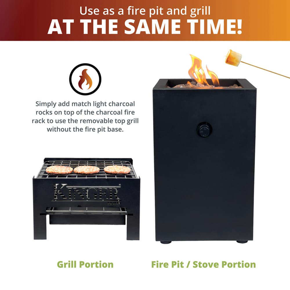Kinger Home FP-012TBLK Outdoor-Gas-Firepits - View #4