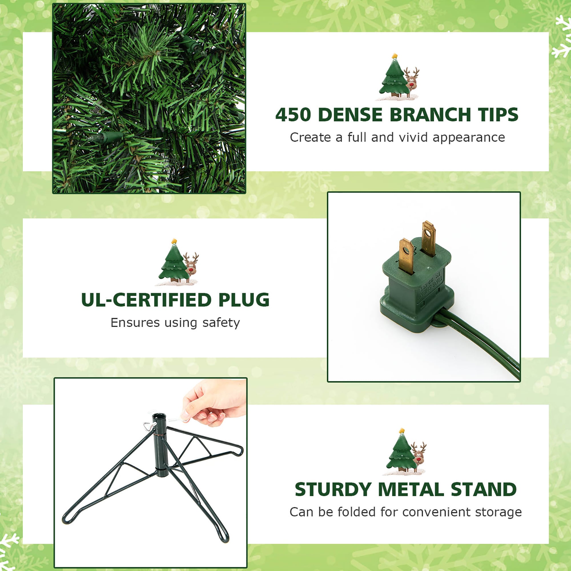 Costway CM24071US Artificial-Christmas-Trees - View #2