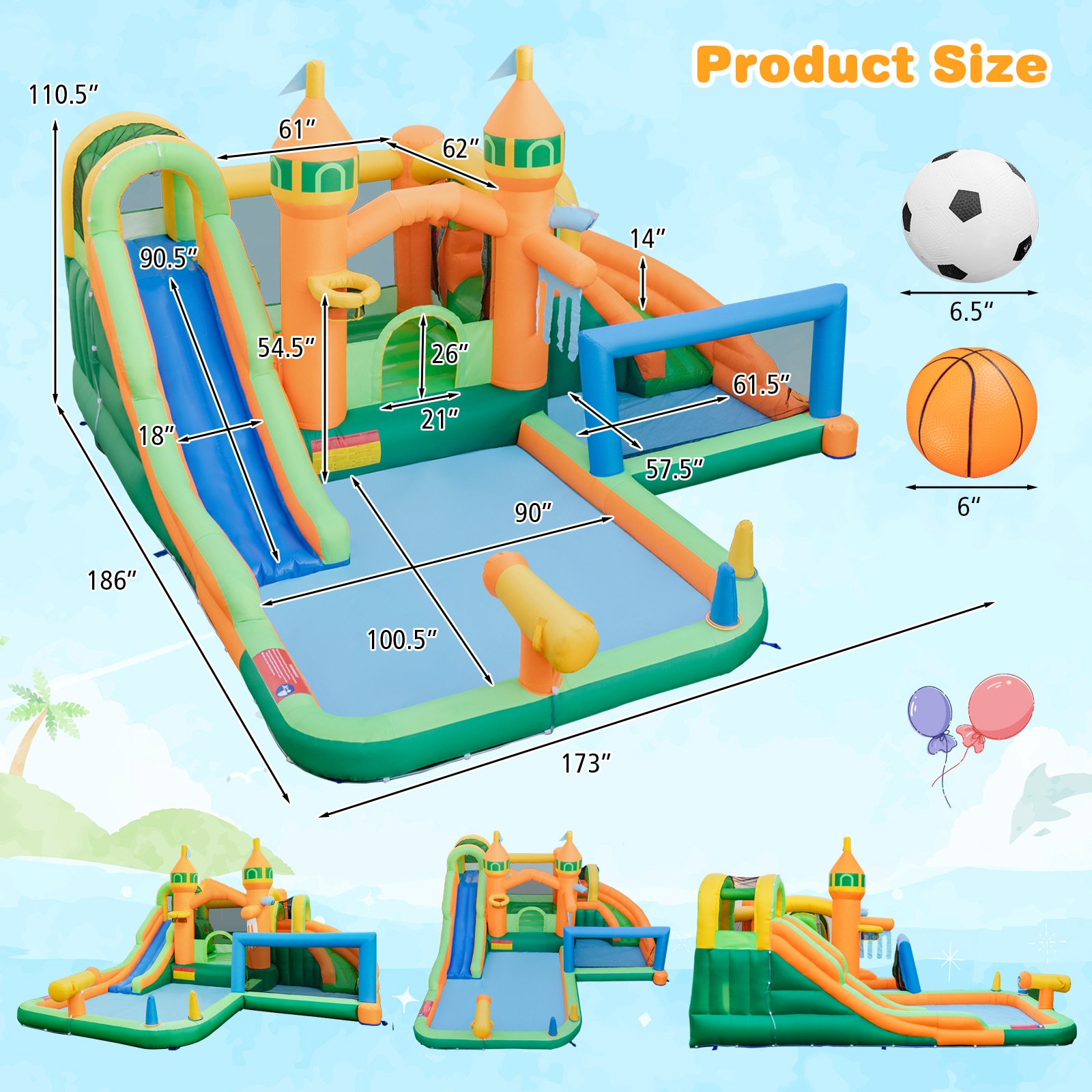 Slickblue D-CO-38642PE+53211PN Bounce-Houses - View #4