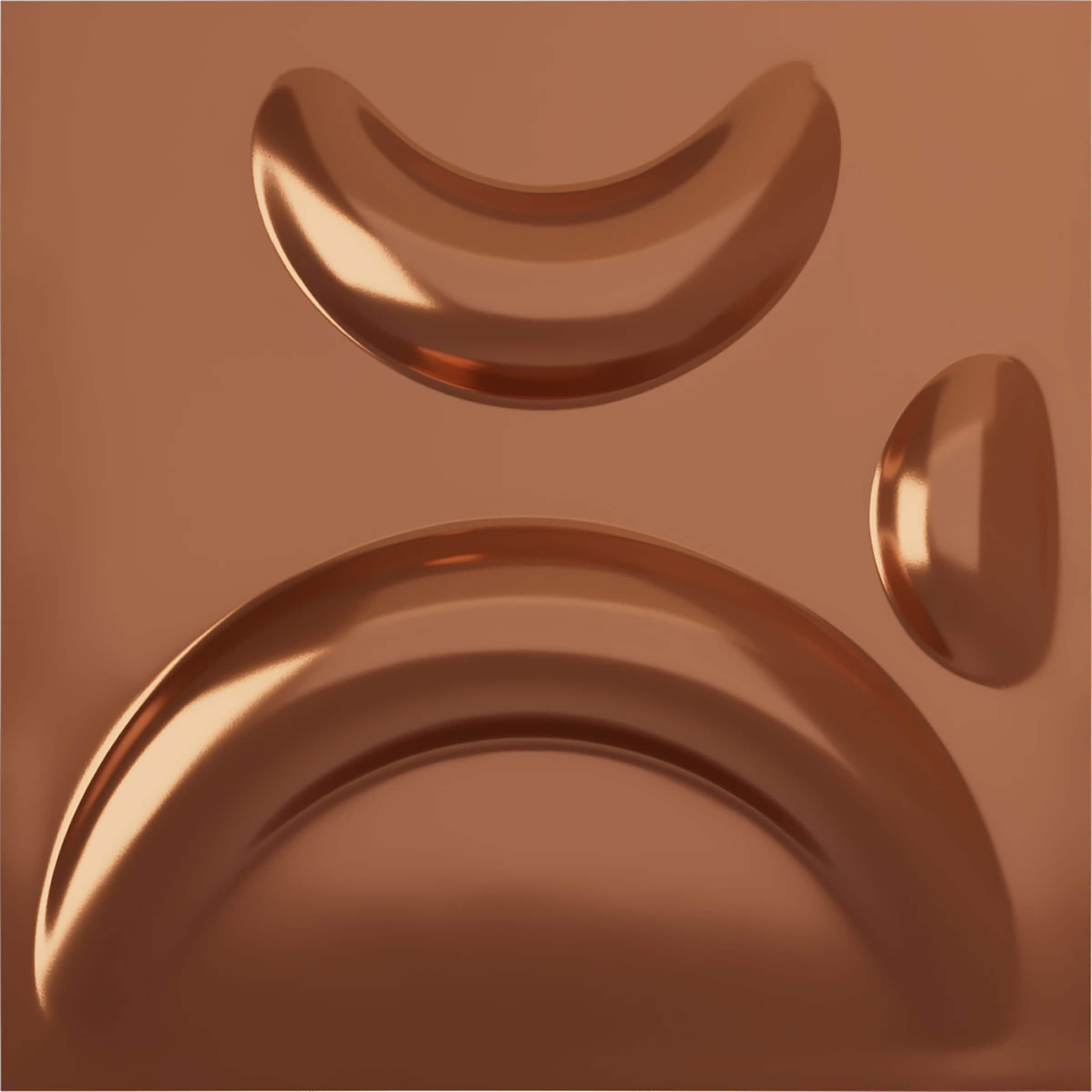 Ekena Millwork WP12X12SEBCO 11-7/8-in x 11-7/8-in Embossed Paintable/Stainable Copper PVC Wall Panel ( 0.98-sq ft )