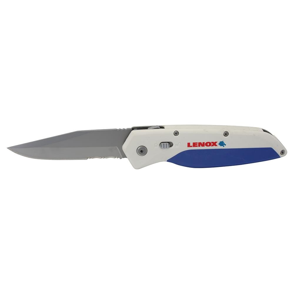 LENOX 3.625-in Stainless steel Partial Serration Pocket Knife at