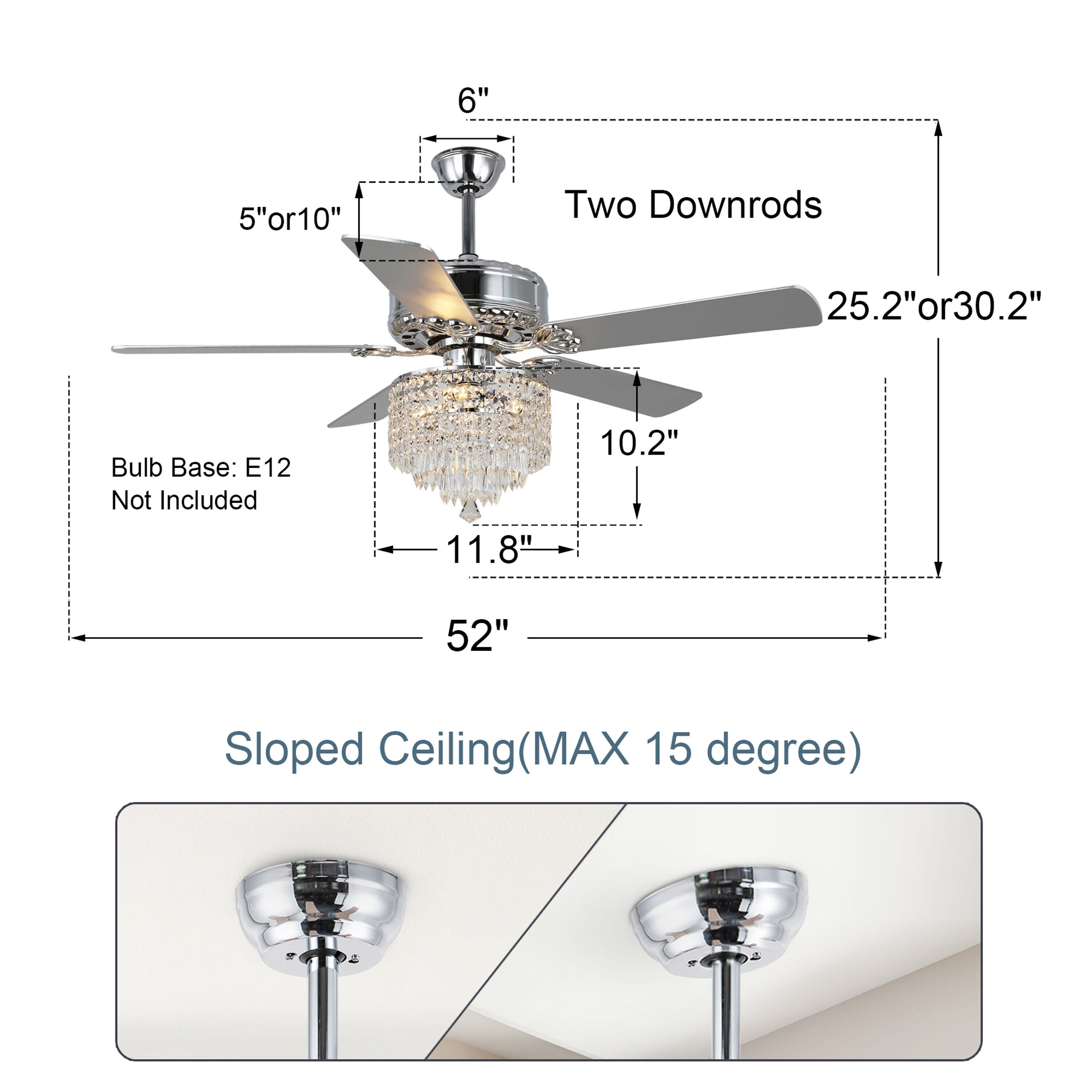 Oaks Decor BD2017 Ceiling-Fans - View #11