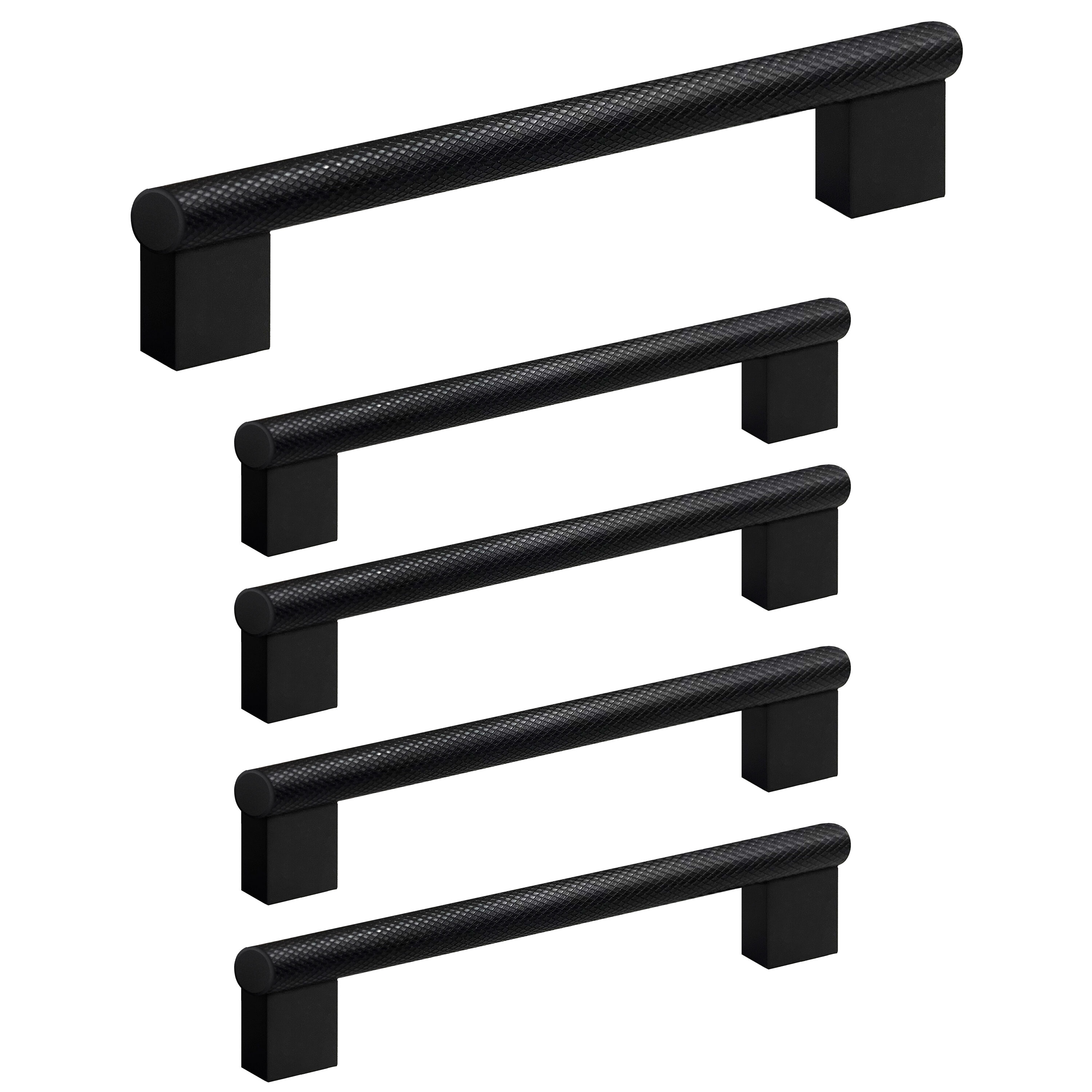 Design House 206623-BLK Edge 1.06-inch C-C Cabinet Finger Pull