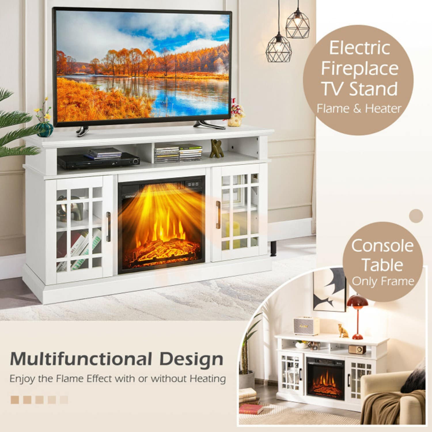 Clihome CL-FP10220WH Electric-Fireplaces - View #11