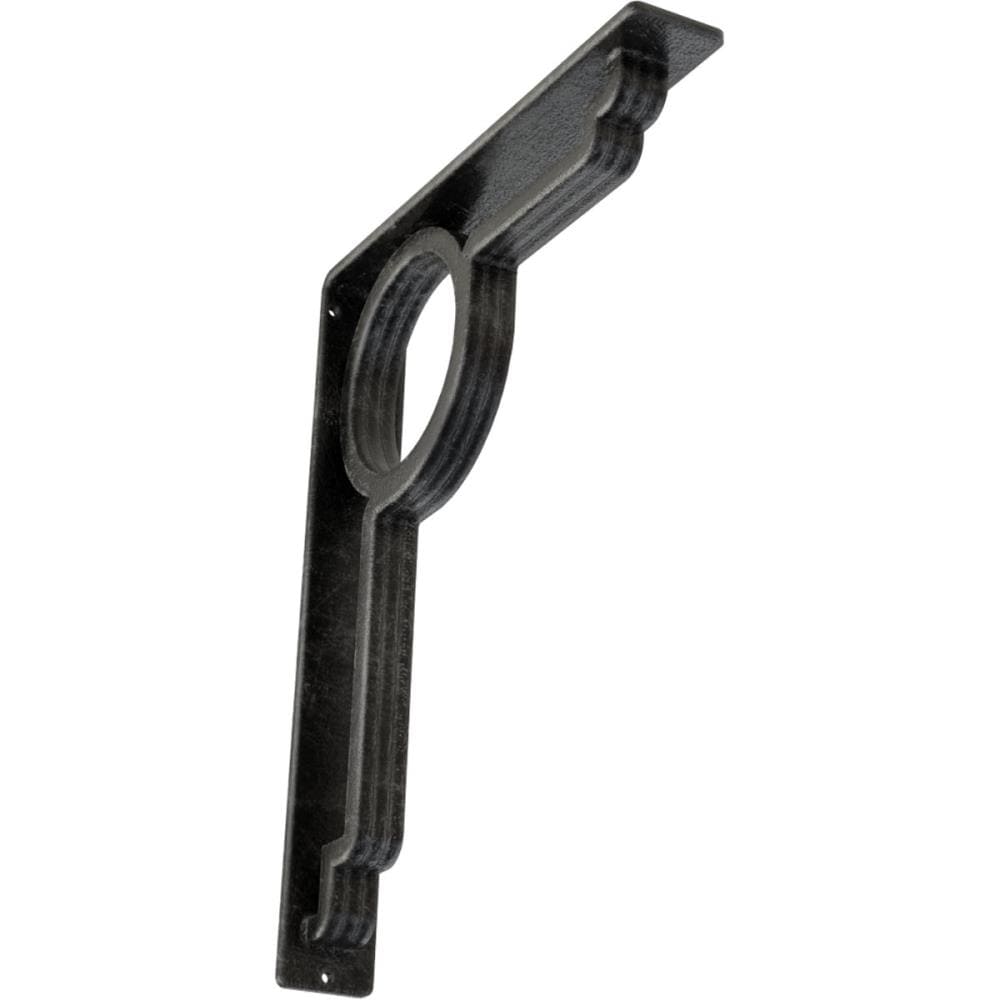 Ekena Millwork BKTM02X12X15TMAASV Maria 12-in x 2-in x 15-in Gray Wrought iron Countertop support bracket