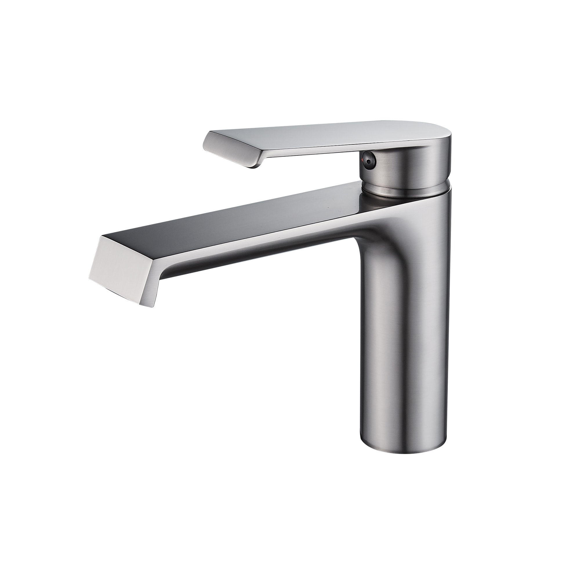 FORIOUS LL39030BN Stainless steel Single hole 1-handle Waterfall Commercial/Residential Handle Bathroom Sink Faucet