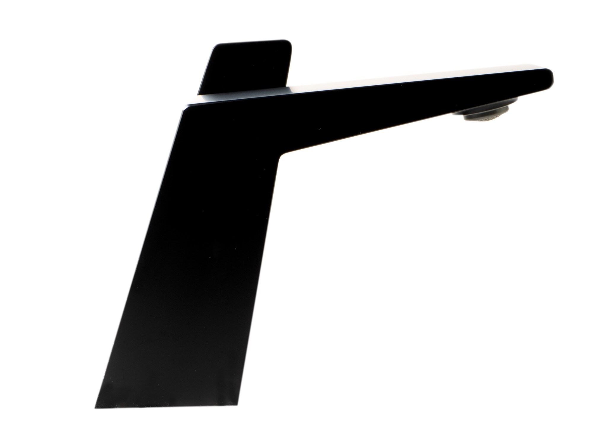 Matte Black Solid Brass Single-Hole Bathroom Faucet