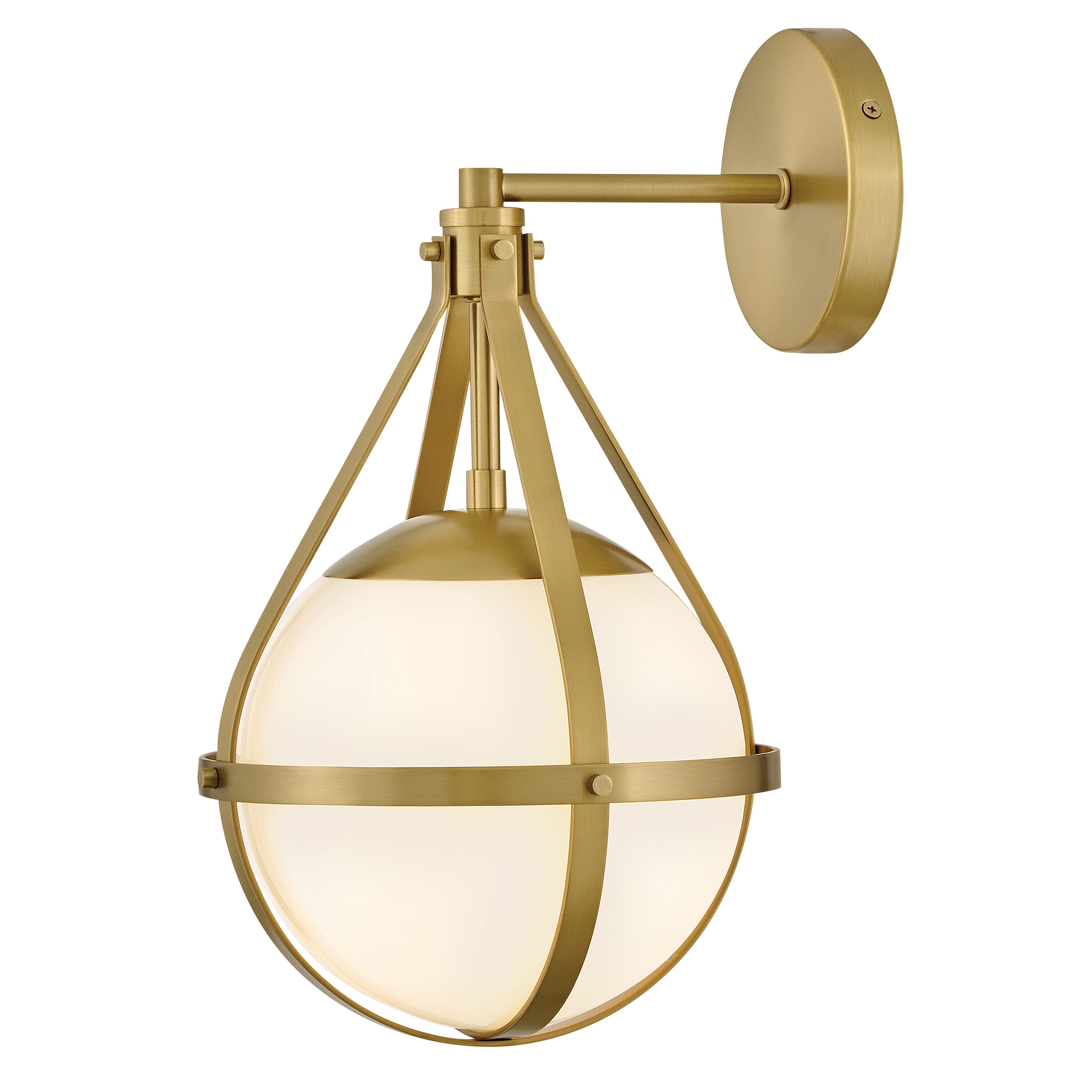 Lark 83670LCB Colby 9.25-in W 1 -Light Satin Brass Wall Sconce