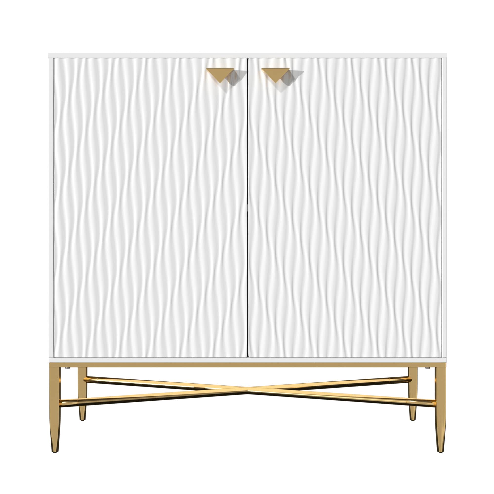 Clihome CL-JH-032-WH-N 31.5-in W 2-Door White Accent Cabinet