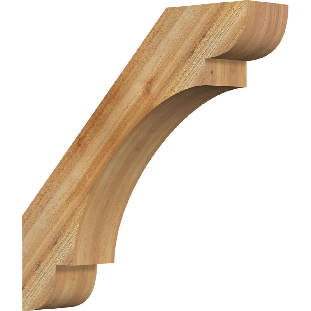 Ekena Millwork BRC06X30X30OLY00RWR 6-in x 30-in x 30-in Western Red Cedar Unfinished Wood Olympic Rough Sawn Knee Brace
