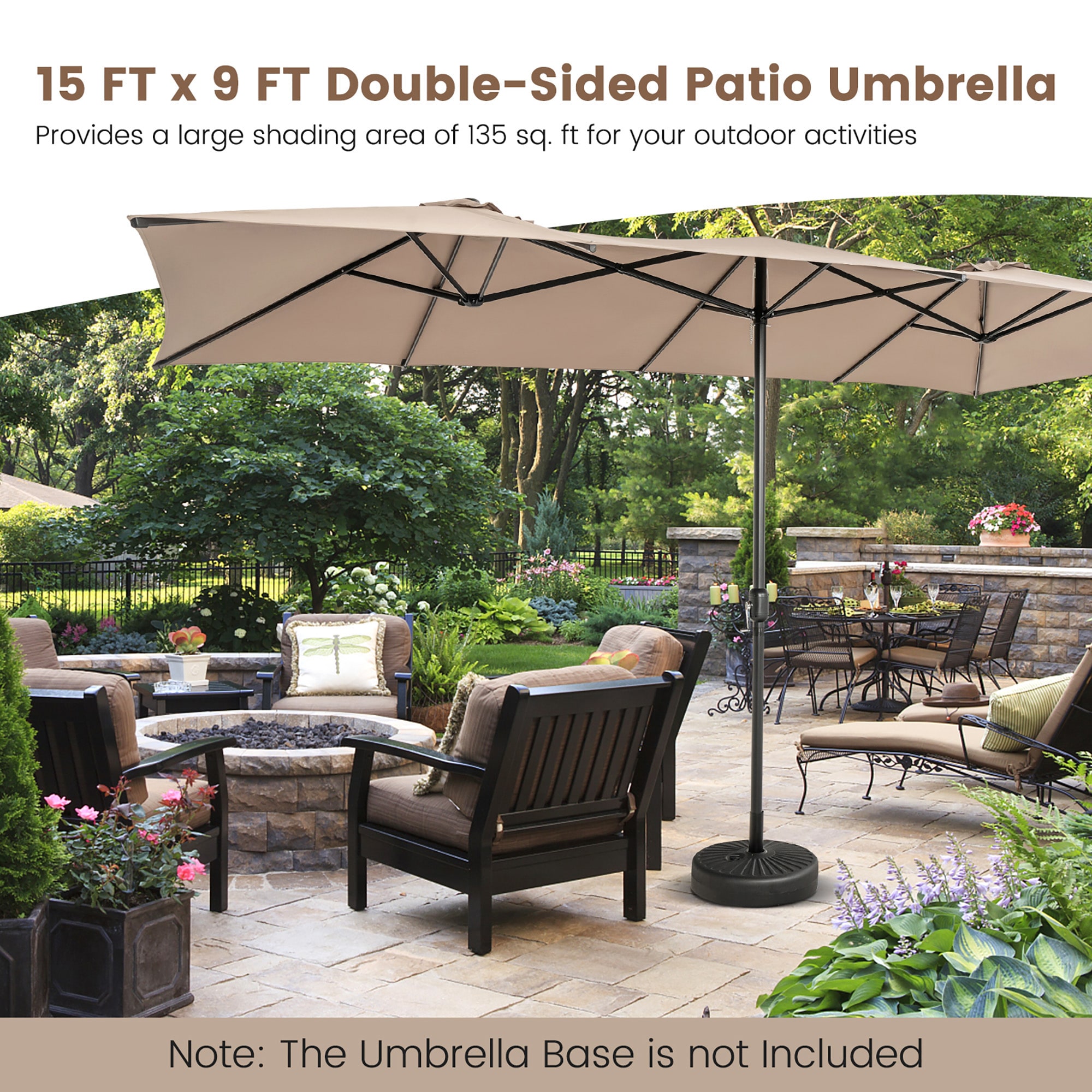 Costway NP11129CF Umbrellas-2 - View #3