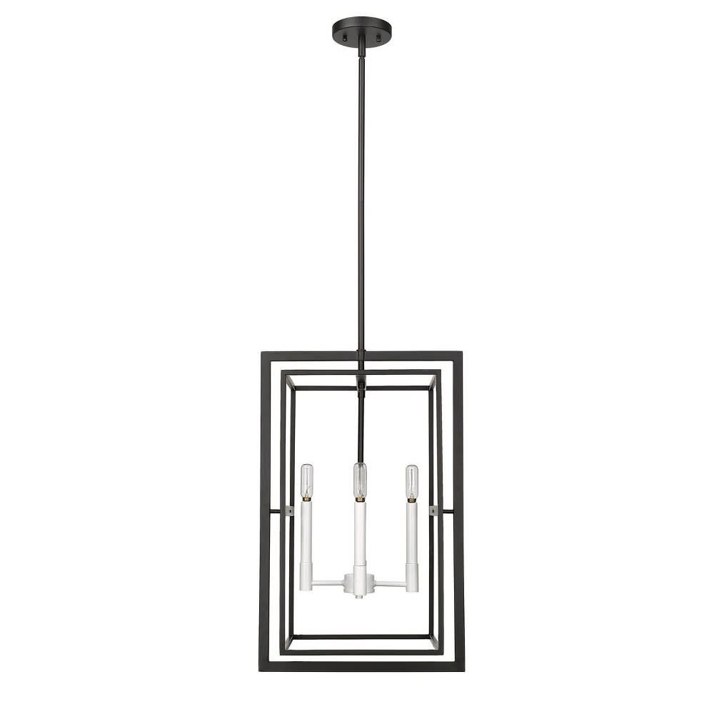 Acclaim Lighting A-ACCLAIM-IN20021BK Milbank 4 - Light Black Transitional Incandescent Steel Pendant Light
