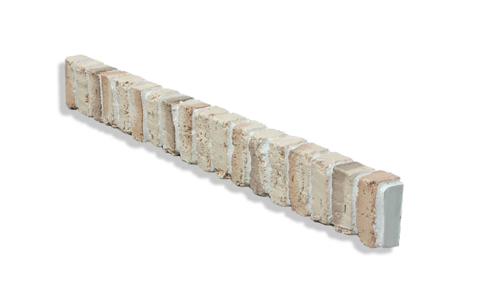 Antico Elements LTRB28-TN-L Faux Brick Panels 48-in x 4-in Light Tan Brick Veneer Individual Piece 1.3 Square