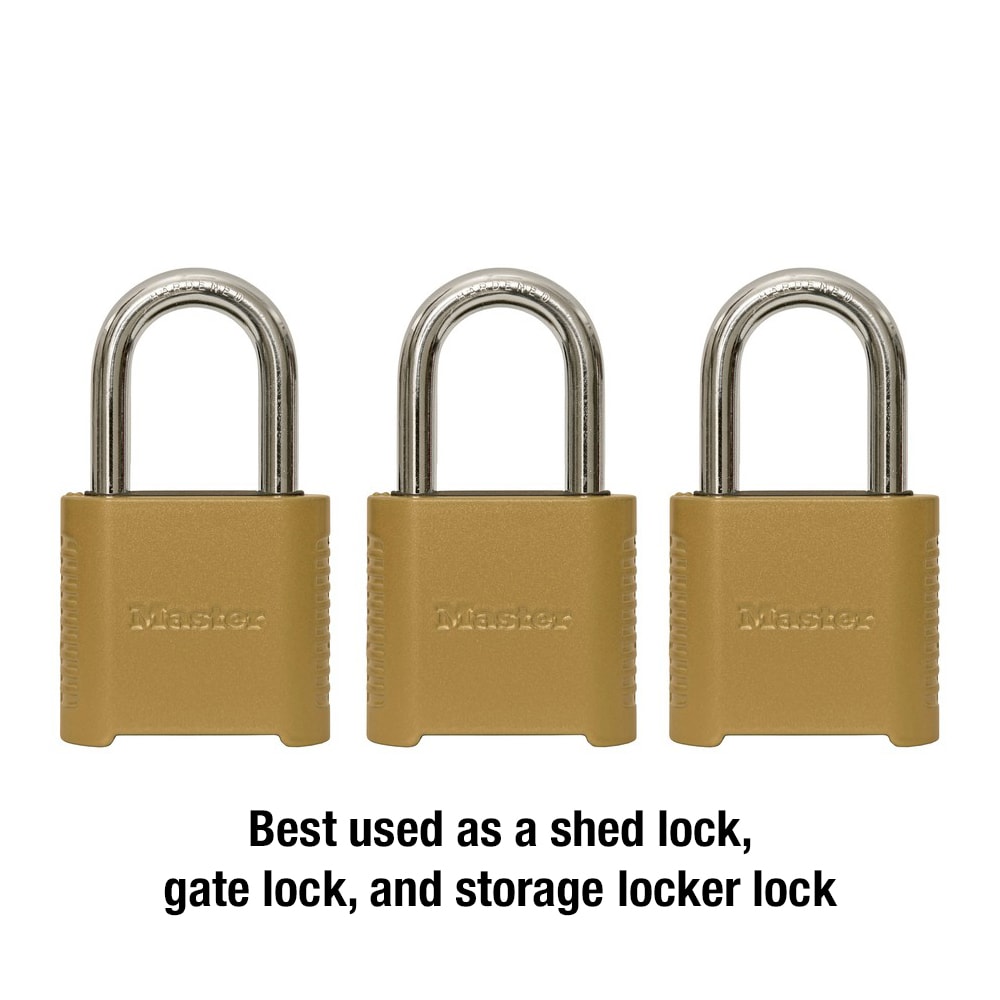 Master Lock Combination Locker Lock, Resettable, Assorted Colors