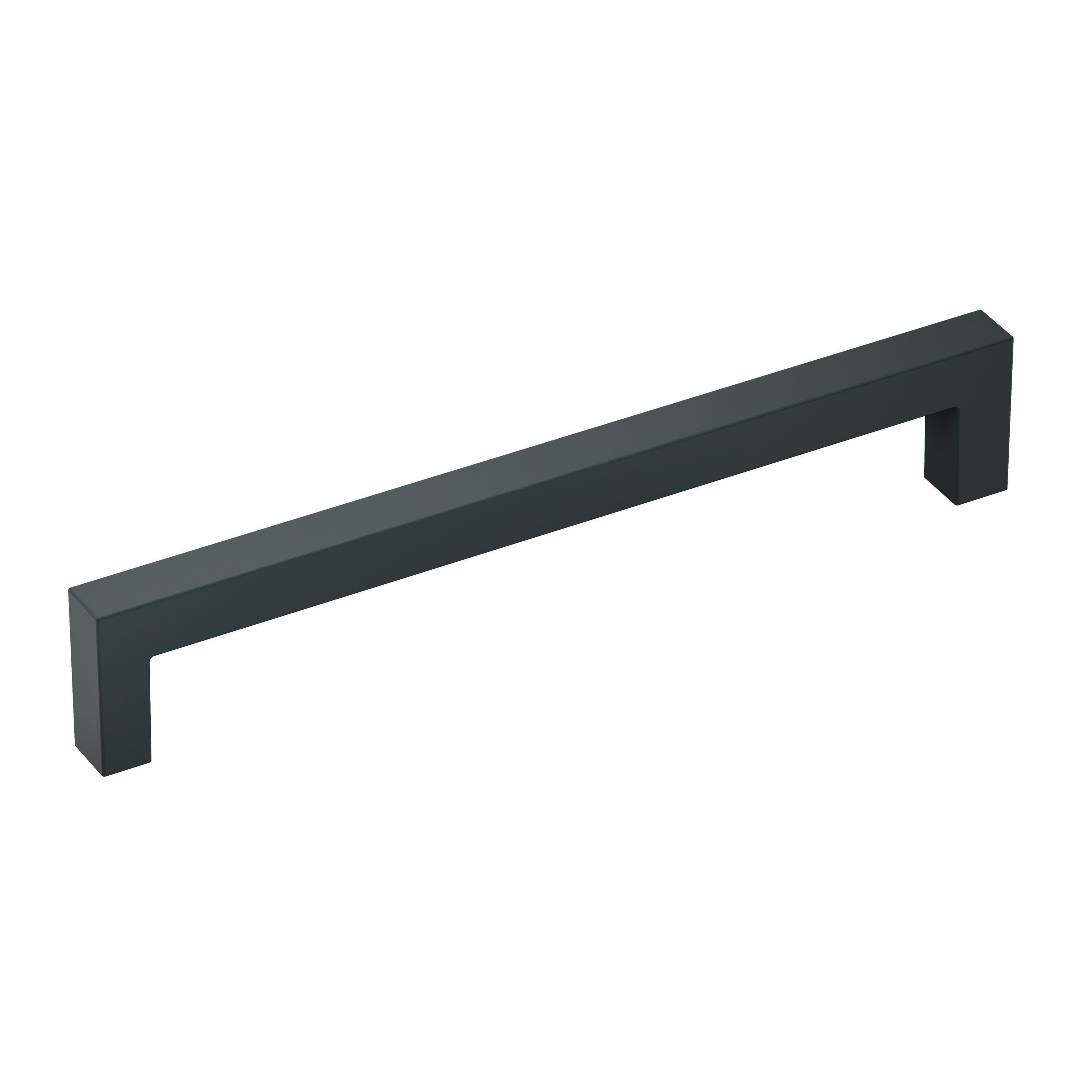 Matte Black Aluminum Modern Cabinet Bar Pull with Mounting Hardware
