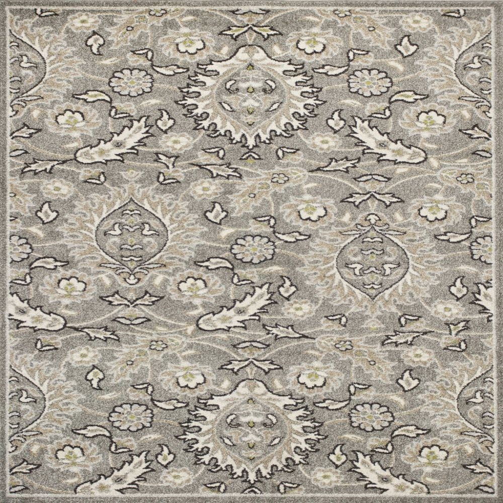 HomeRoots 352974 Bernadette 7 X 10 (ft) Rag Gray Indoor Solid Area Rug