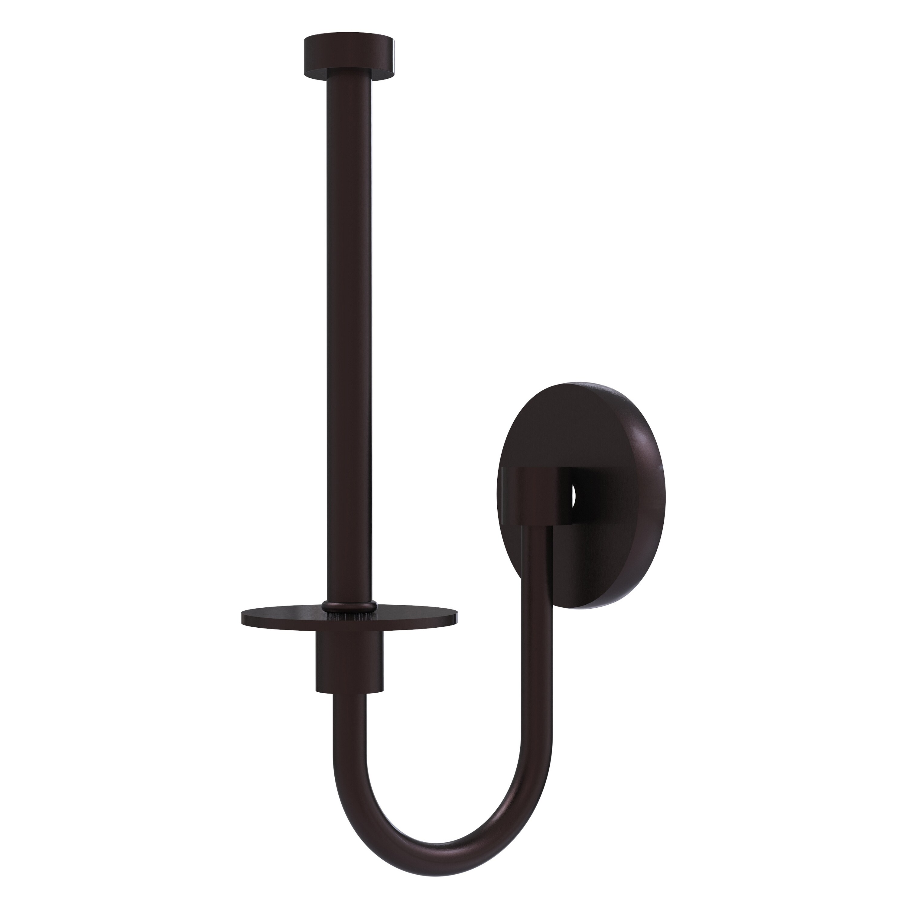 Allied Brass 1024U-ABZ Skyline Antique Bronze Wall mount Single post Toilet Paper Holder 1 -Rolls