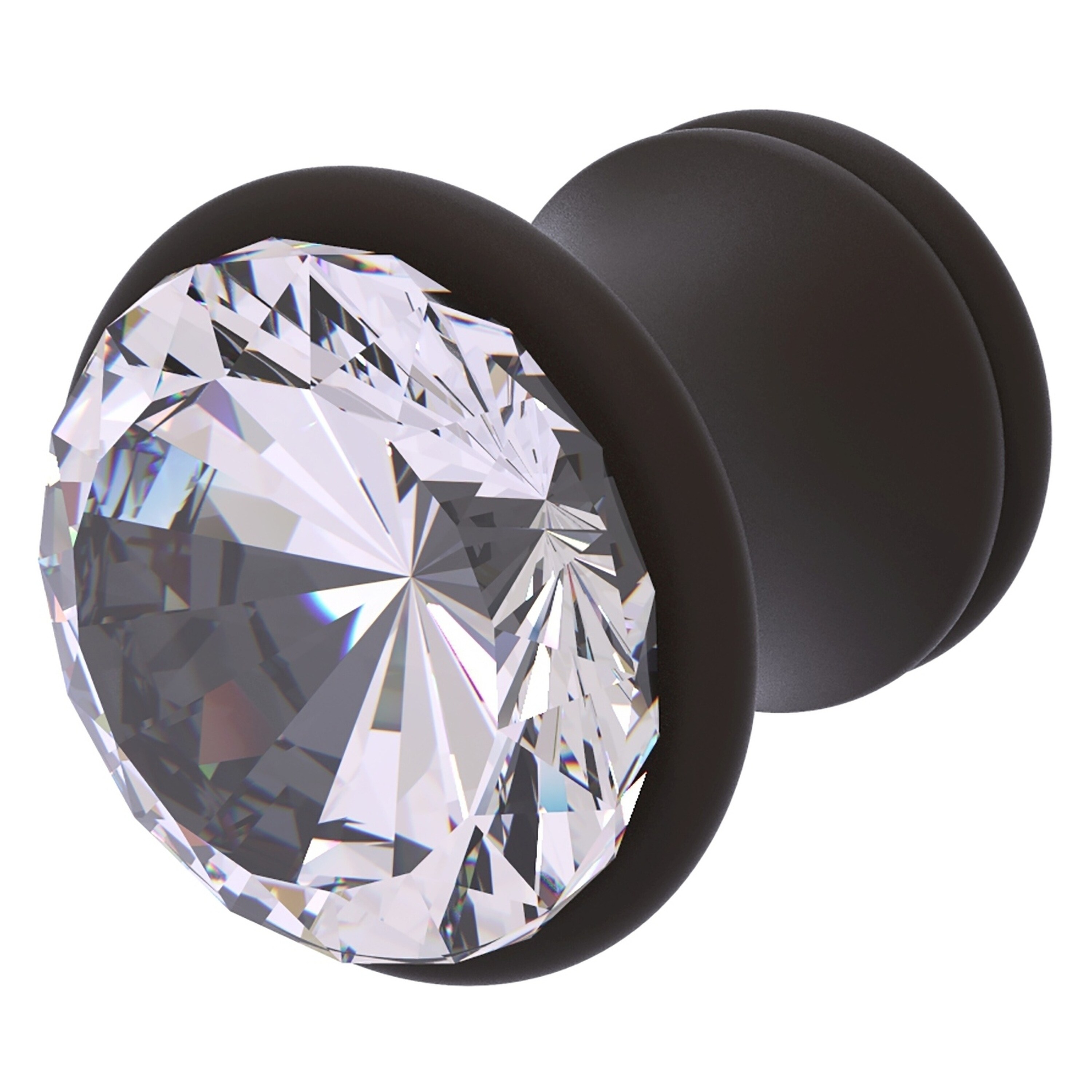 Allied Brass CC-10-ORB Carolina Crystal 1-1/2-in Oil Rubbed Bronze Round Traditional Cabinet Knob