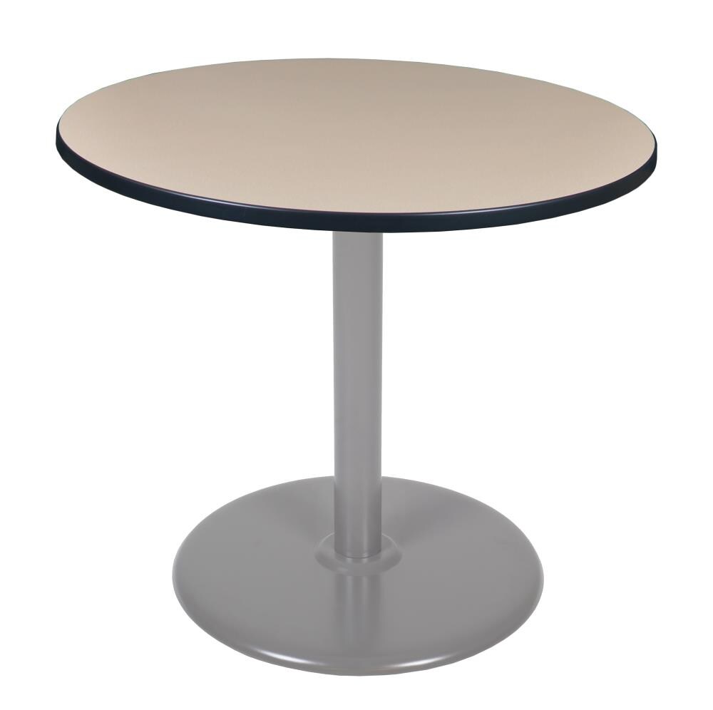 Regency TVP42RNDBEGY Breakroom Off-white 4-Person Training Table (42-in W x 29-in H)