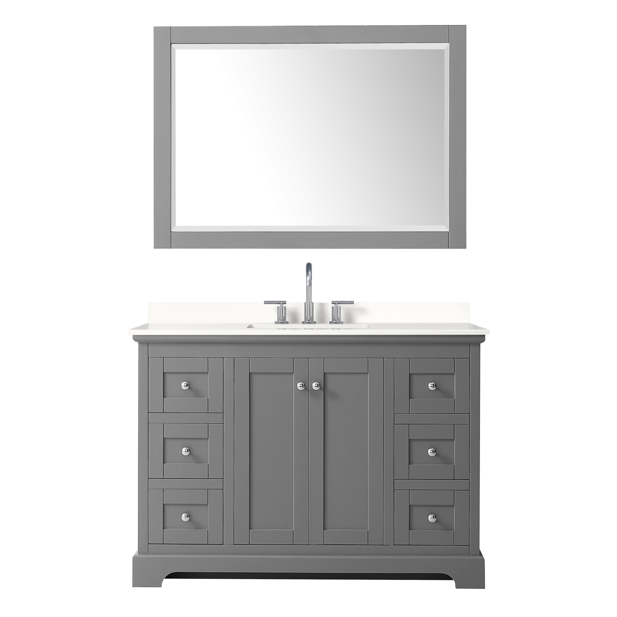 Wyndham Collection WCV232348SKGWQUS3M46 Bath-Vanity-Combo - View #2