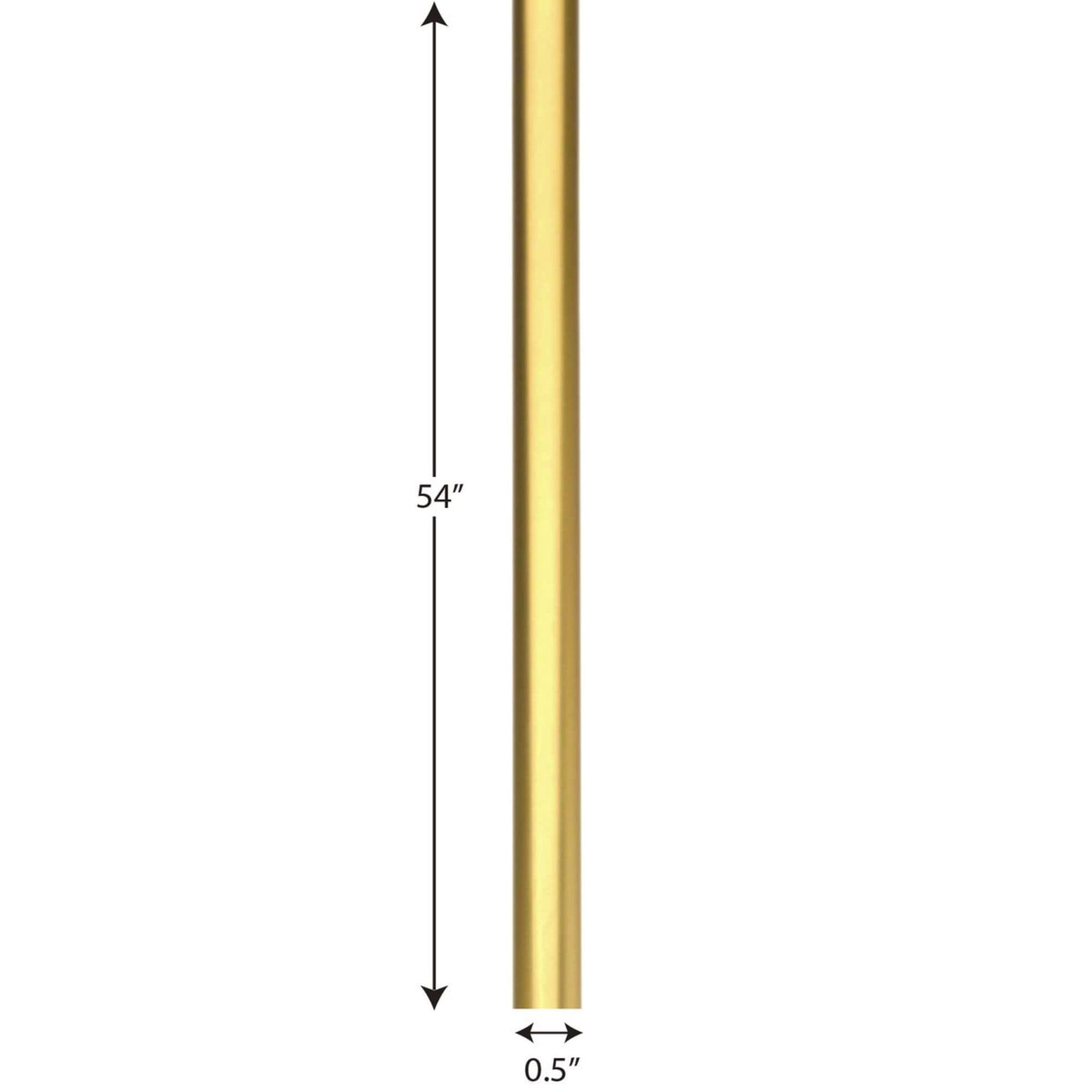 Natural Brass Mini Pendant Stem Extension Kit