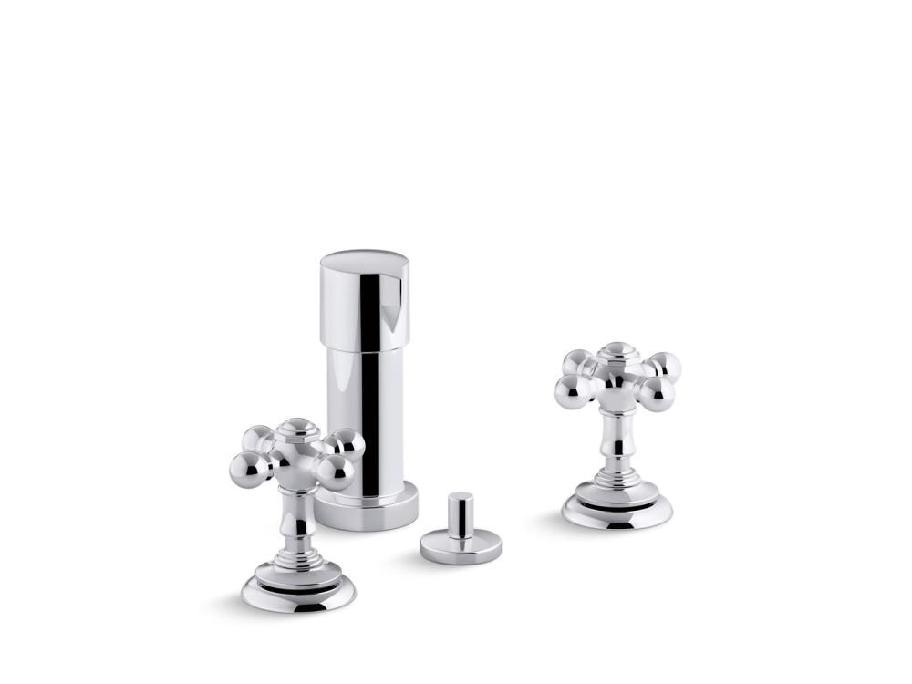 Kohler Artifacts Polished Chrome Vertical Spray 4 Hole Bidet Faucet At 6086