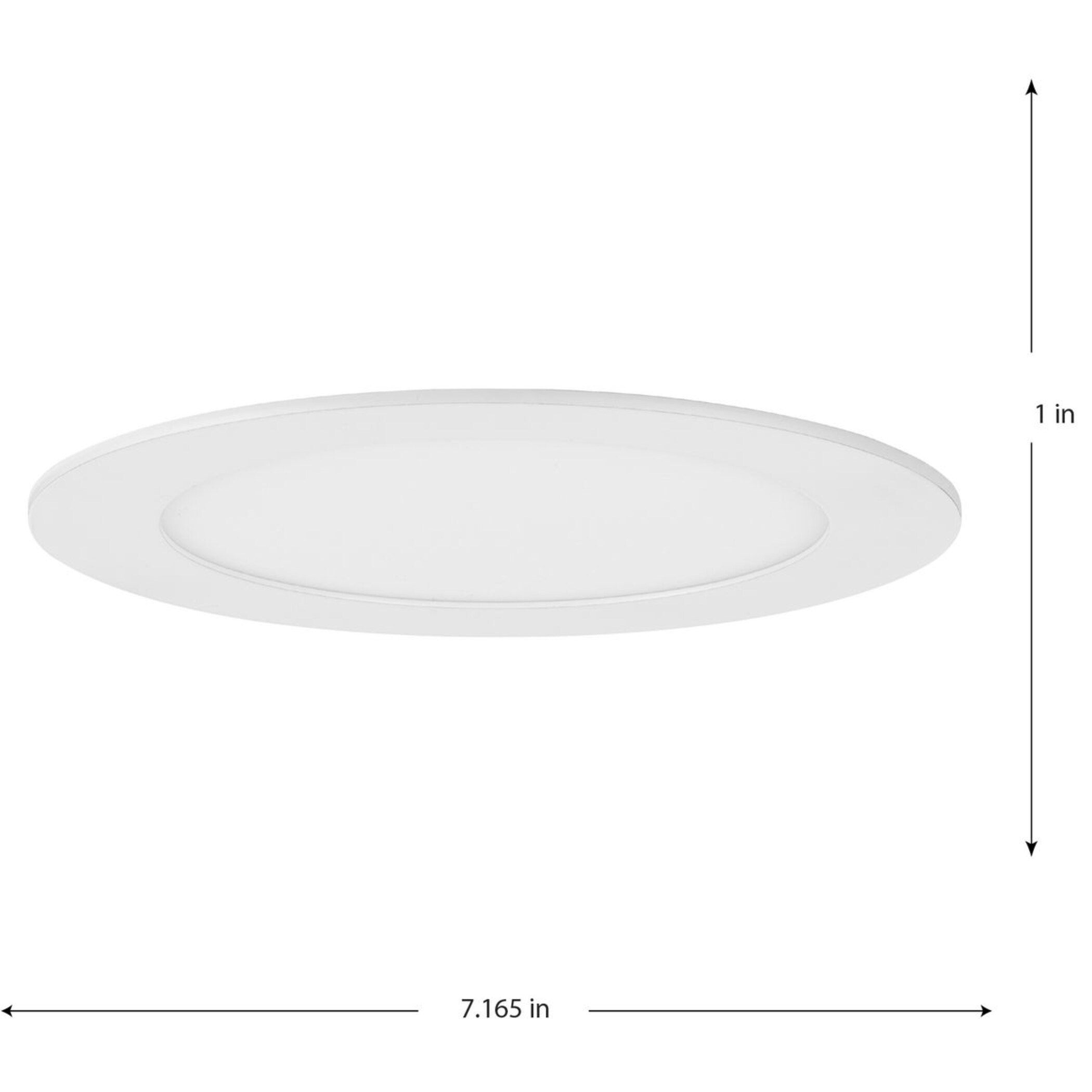 Progress Lighting Everlume Satin White 950-lumen Soft White Round 