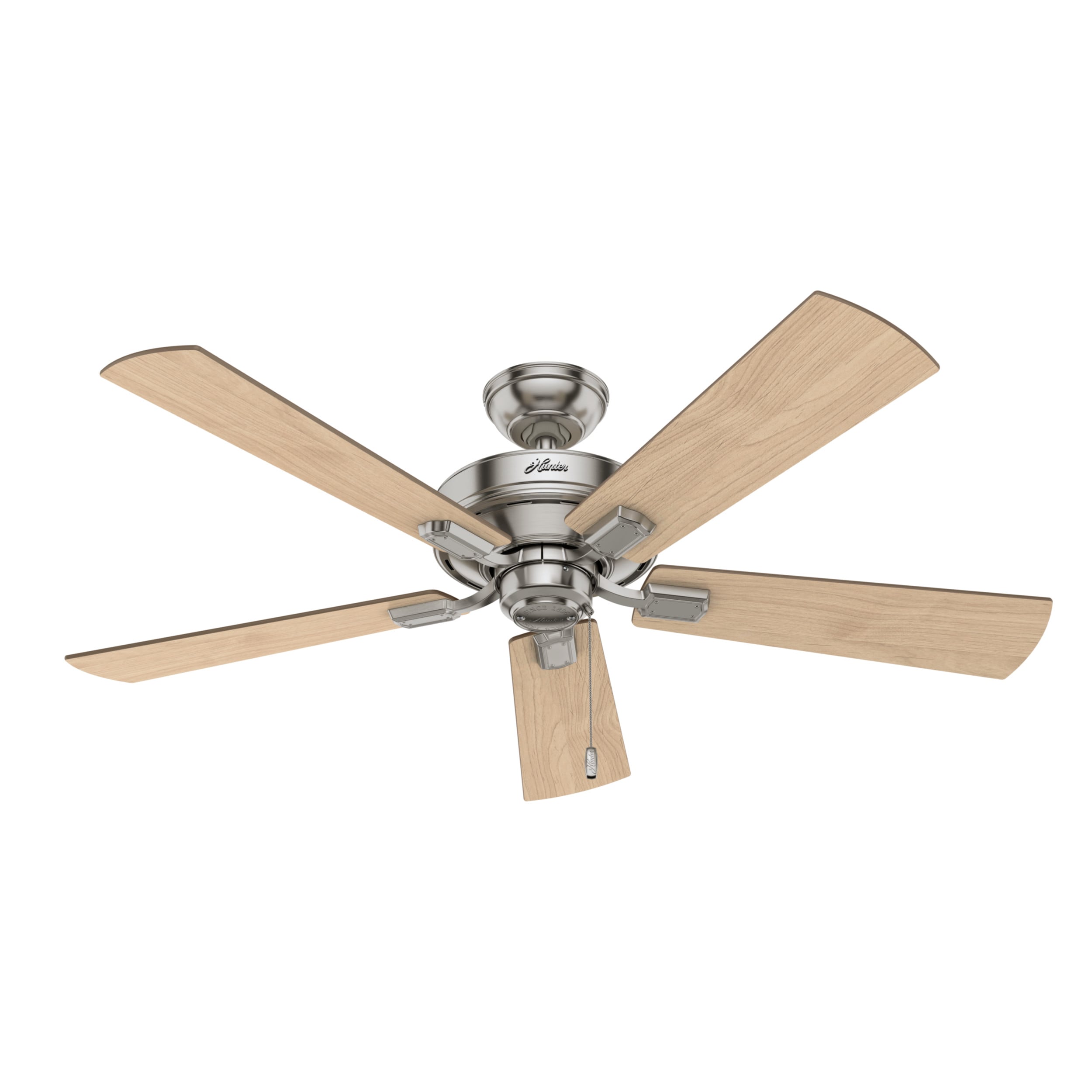 52'' Brushed Nickel Ceiling Fan with LED Lights