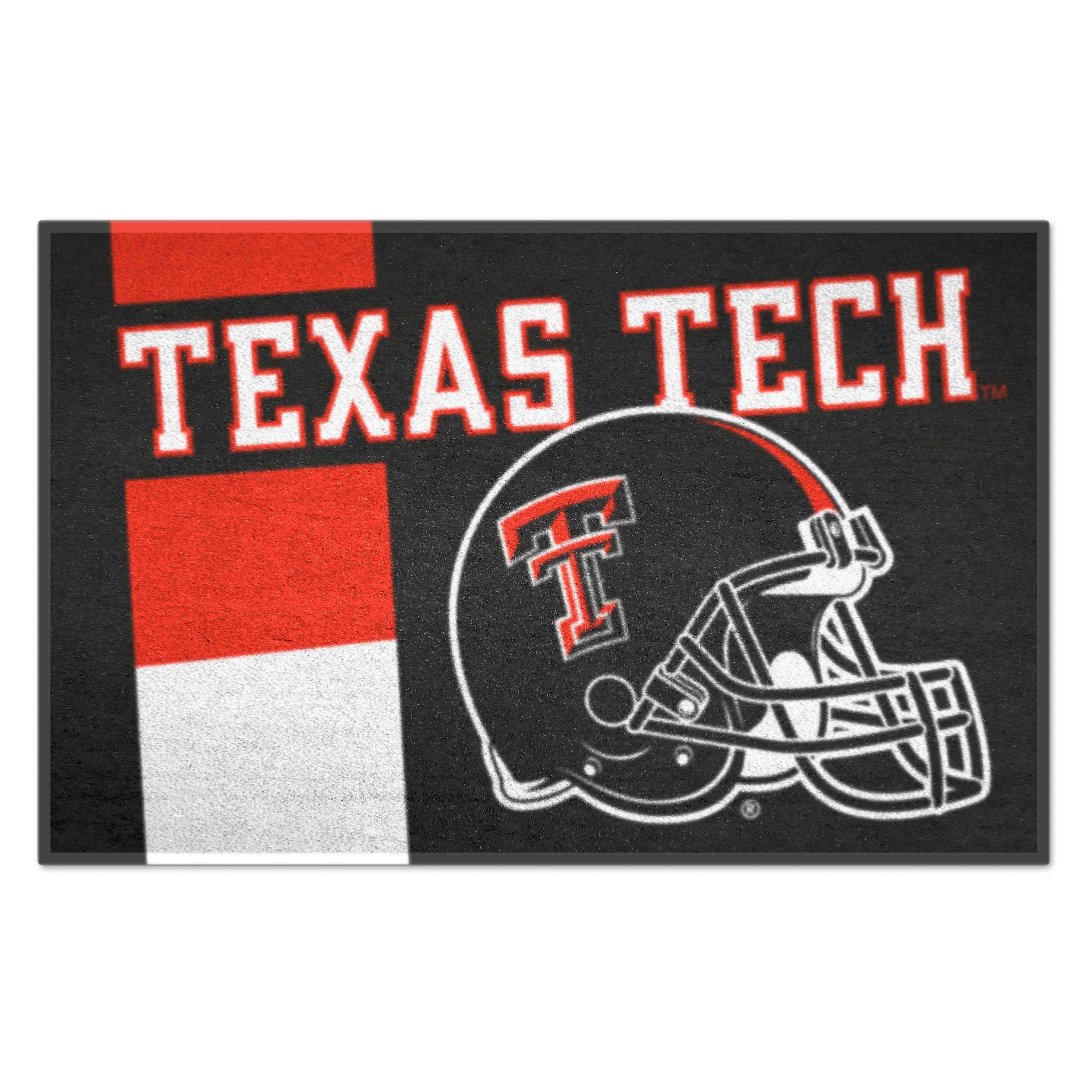 FANMATS 18782 Texas Tech Red Raiders 2-ft x 3-ft Red Nylon Rectangular Indoor or outdoor Decorative Sports Door mat