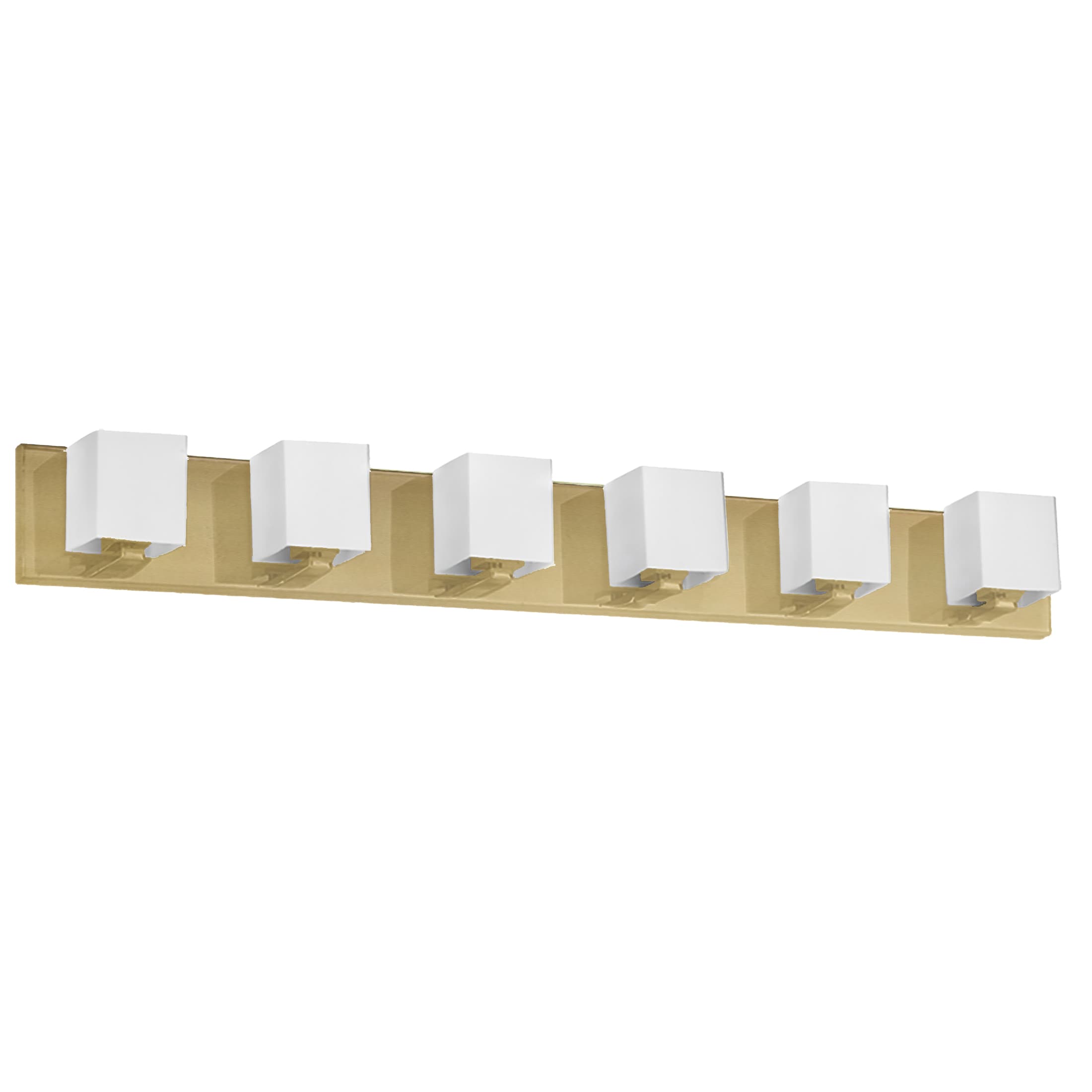 Dainolite V1230-6W-AGB Verona 35.5-in 6 -Light Antique Brass Modern/contemporary Vanity light