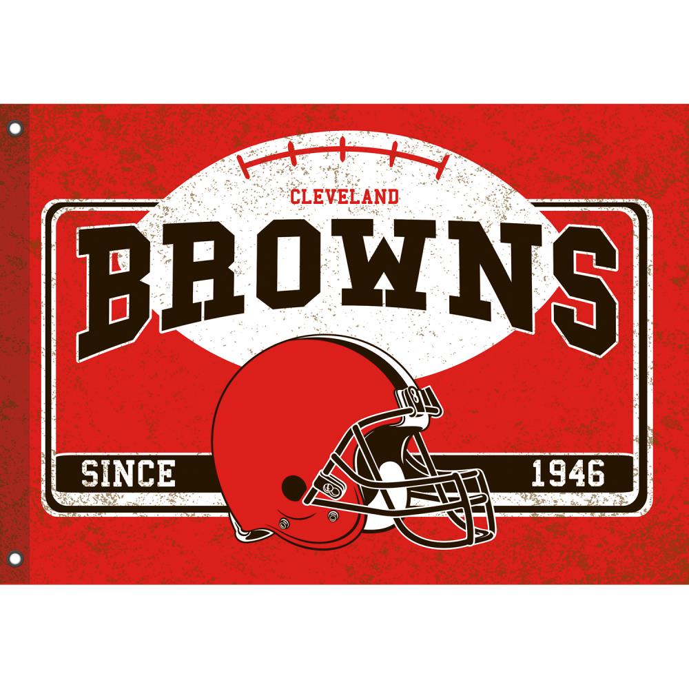Cleveland Browns New Helmet Grommet Pole Flag