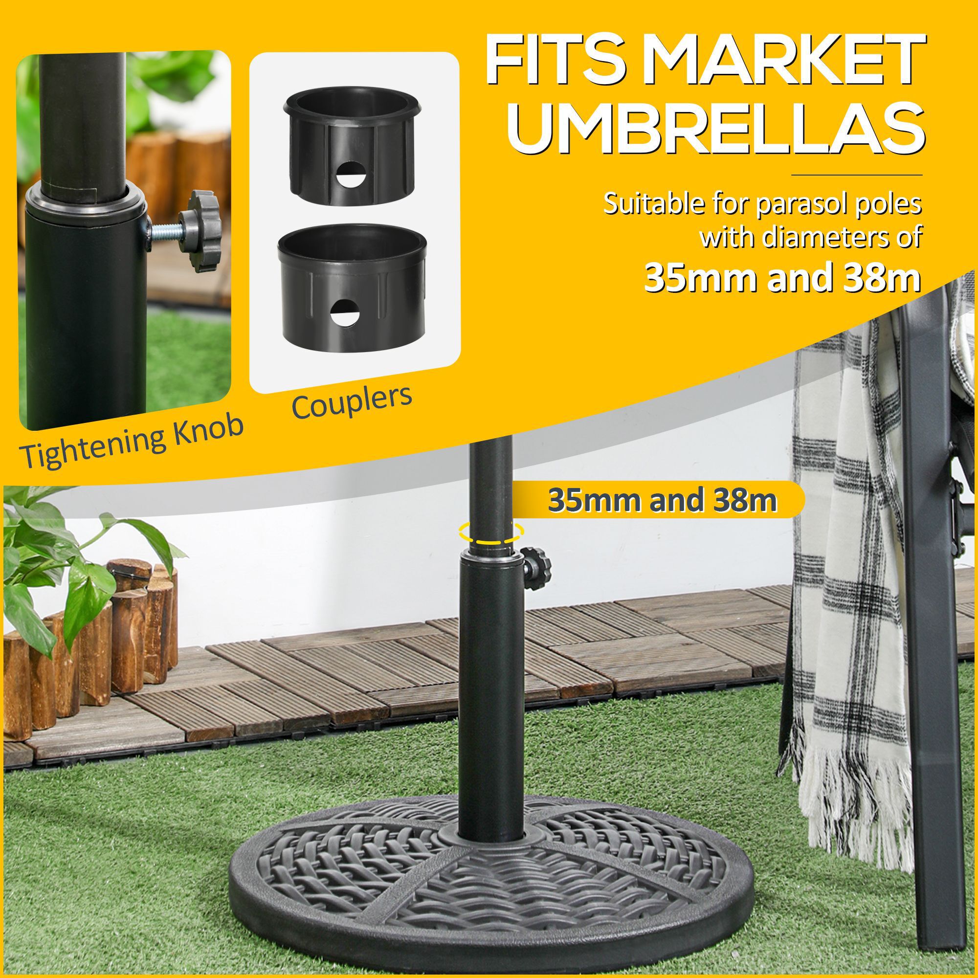 Miki Shinly AB-1377-02JJ Umbrella-Bases - View #2