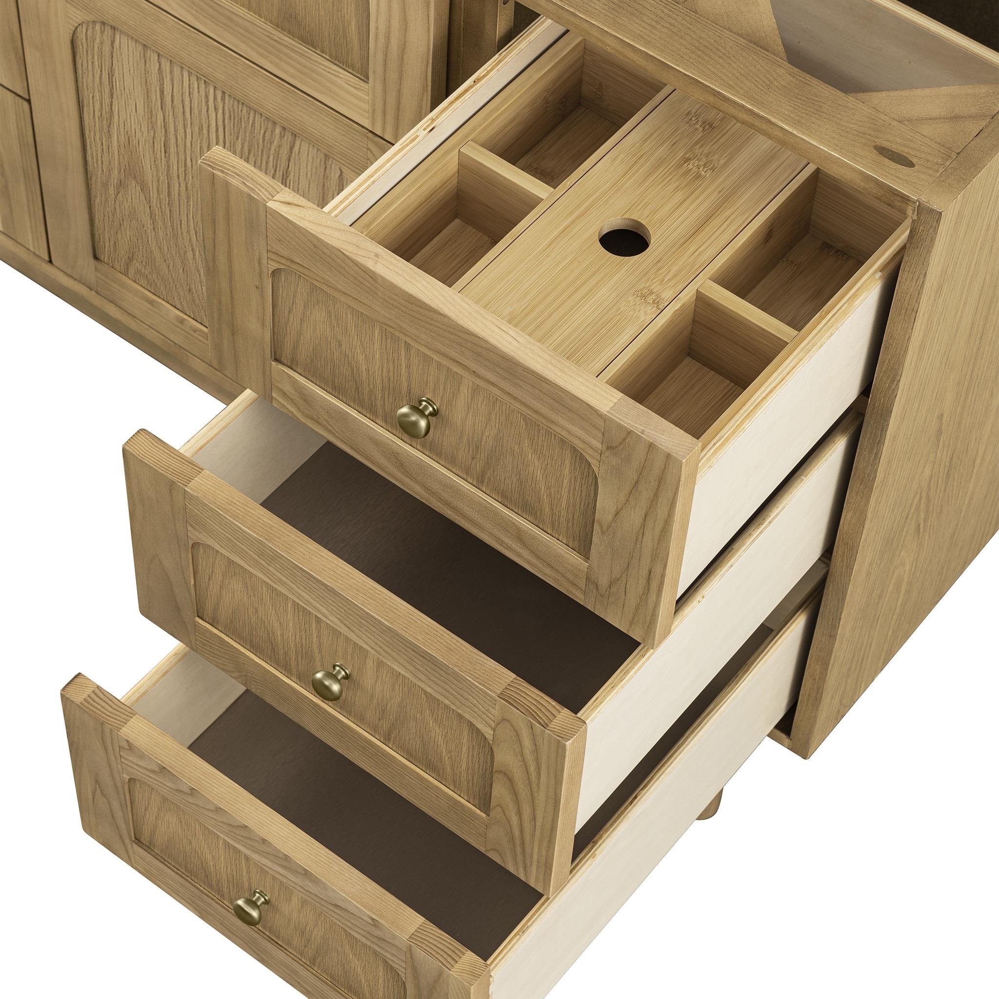 Laurent 48" Light Natural Oak Single Vanity Base