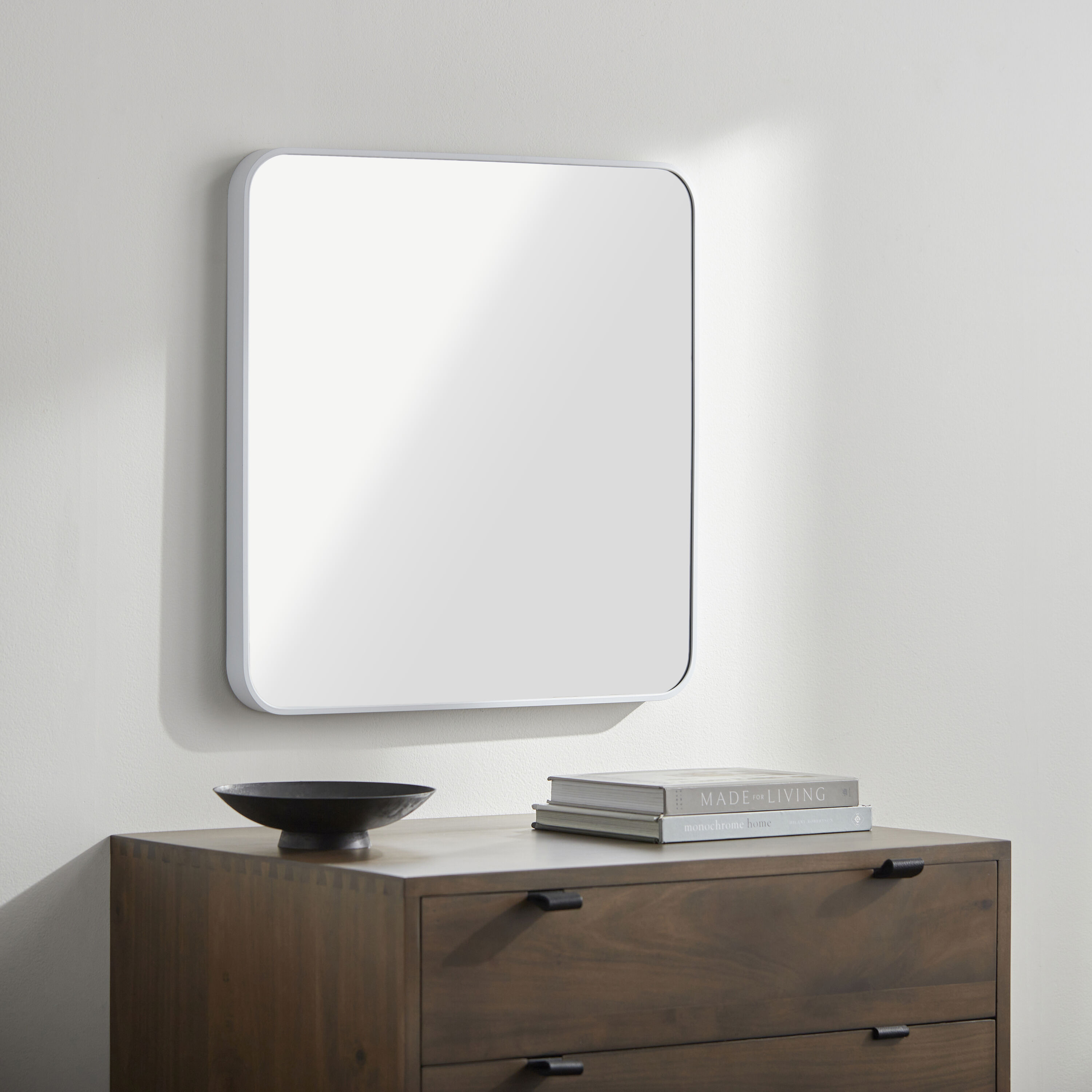 Aranya 24" Square Silver and Gold Aluminum Mirror
